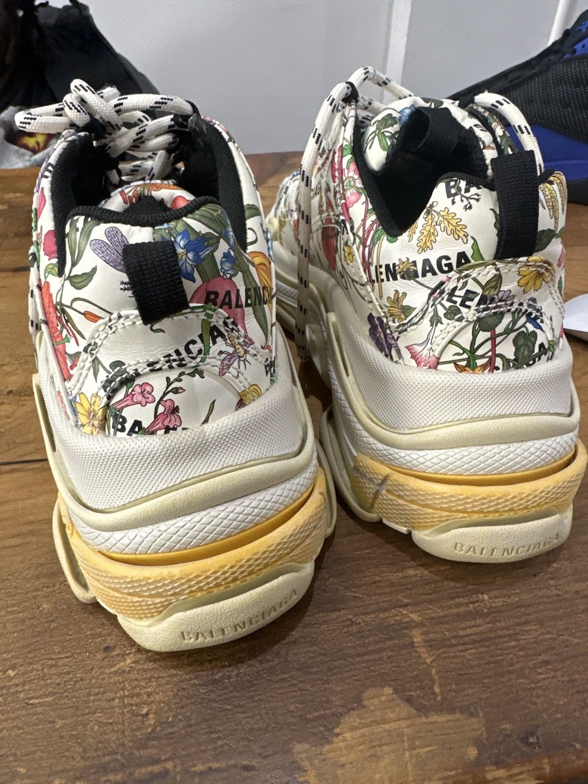 Gucci x Balenciaga The Hacker Project Triple S Flora Print
