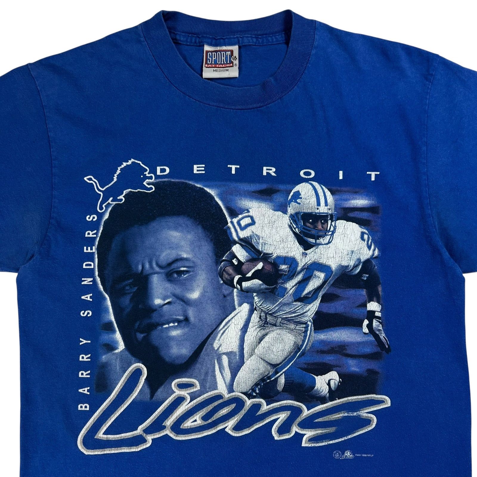 NFL × Vintage Vintage 1999 Detroit Lions Barry Sanders NFL tee (M) Size US M / EU 48-50 / 2 - 2 Thumbnail