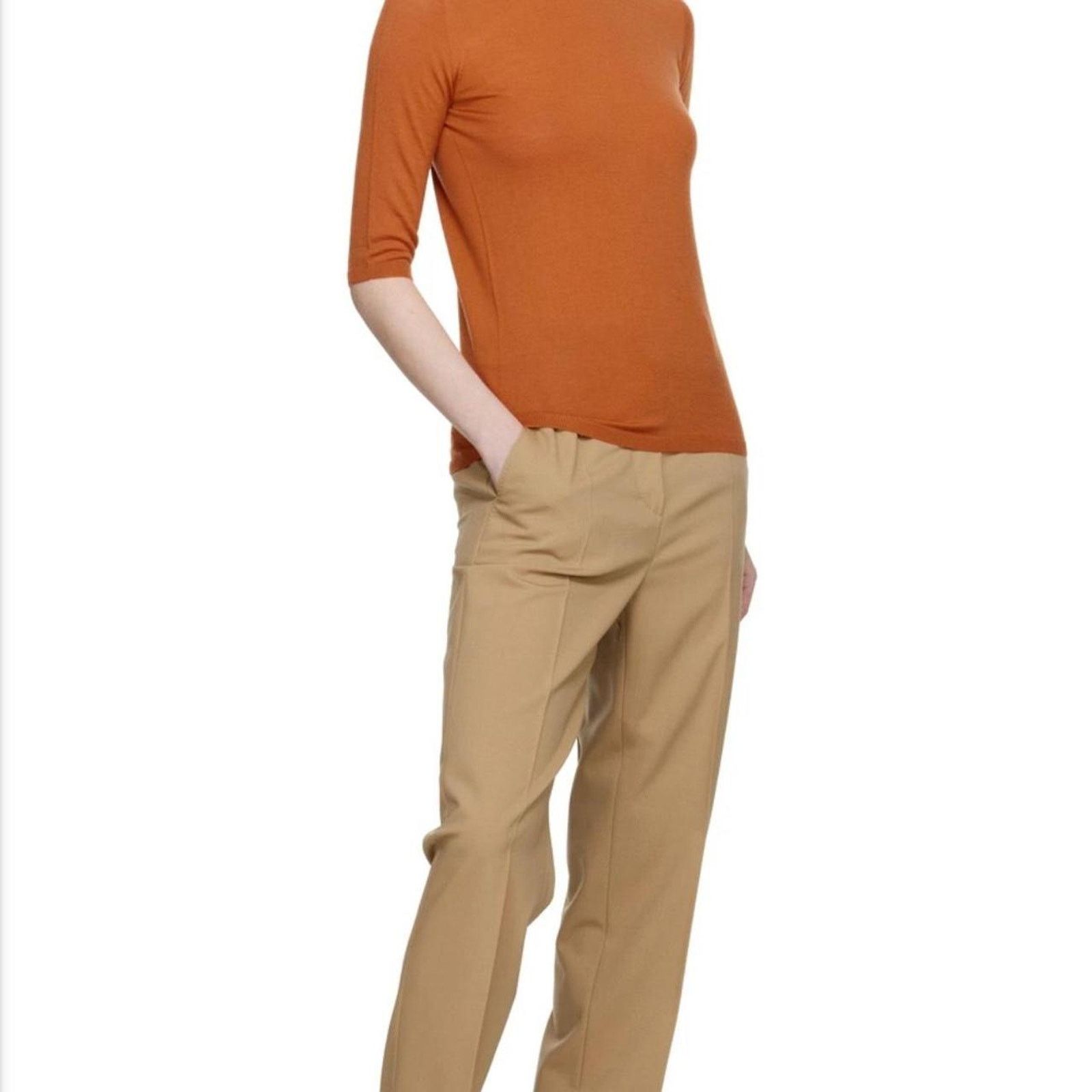 Max Mara Max mara burnt orange turtleneck Size S / US 4 / IT 40 - 3 Thumbnail