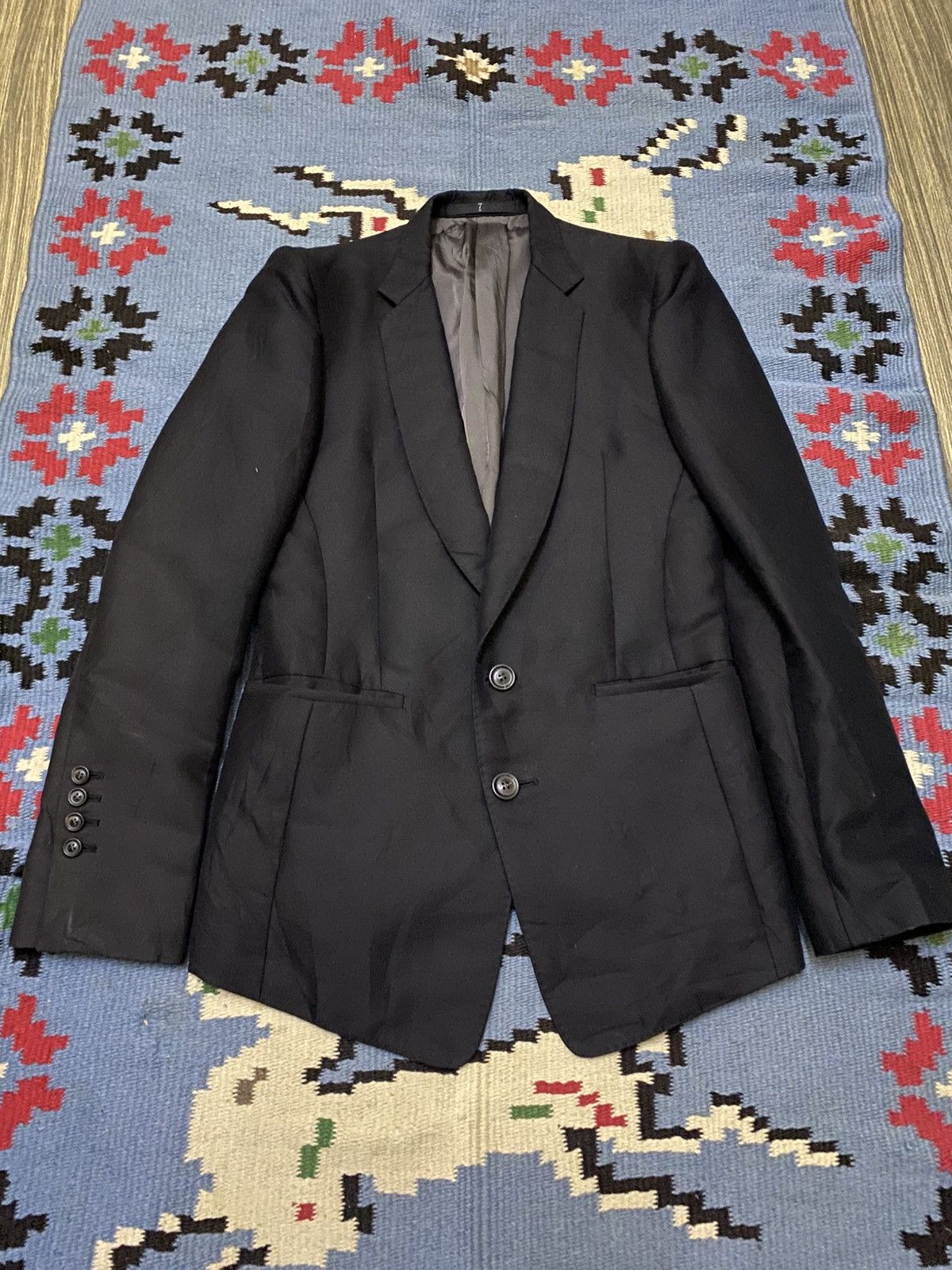 Julius Julius AW 07 'UNTITLED' Cotton Ramie Tailored BlazerJacket Size US S / EU 44-46 / 1 - 1 Thumbnail