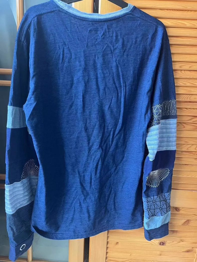 Kapital kapital blue long sleeve top Size US M / EU 48-50 / 2 - 7 Thumbnail