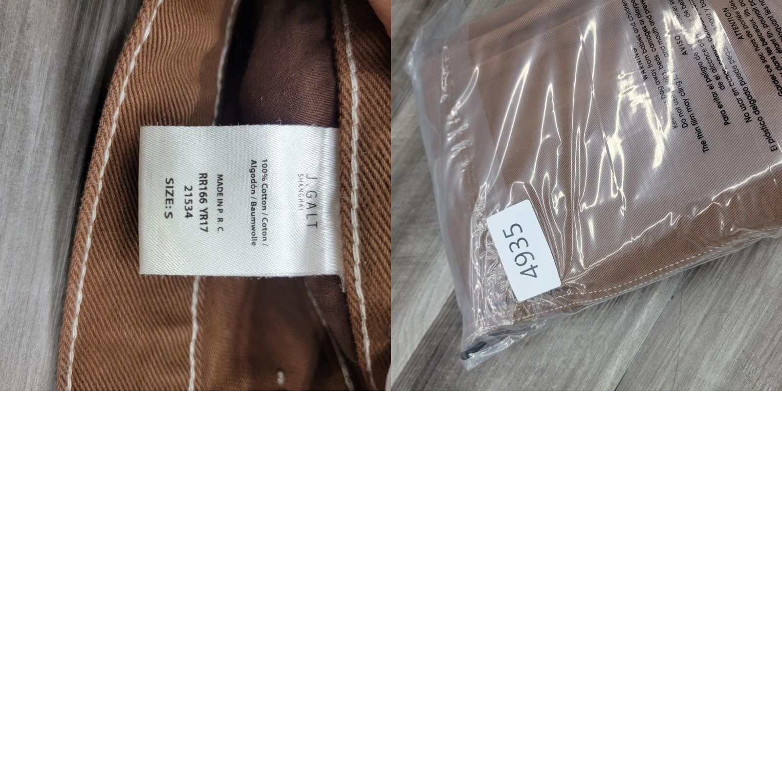 Vintage VINTAGE J Galt Pants Mens Small Brown Carpenter Workwear Hammer Loop Straight Leg Size US 29 - 9 Thumbnail