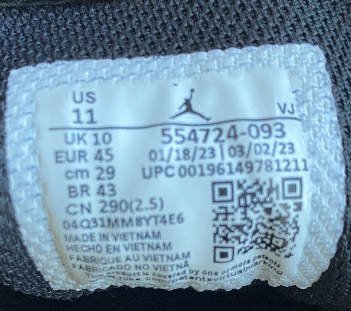 Nike Jordan 1 Mid Triple Black Size US 10 / EU 43 - 11 Thumbnail