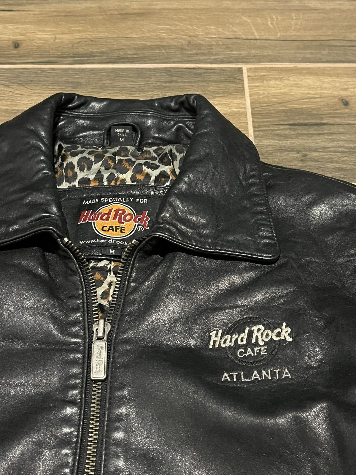 Hard Rock Cafe × Vintage Hard Rock Cafe LONDON Vintage leather bomber jacket Size M / US 6-8 / IT 42-44 - 3 Thumbnail