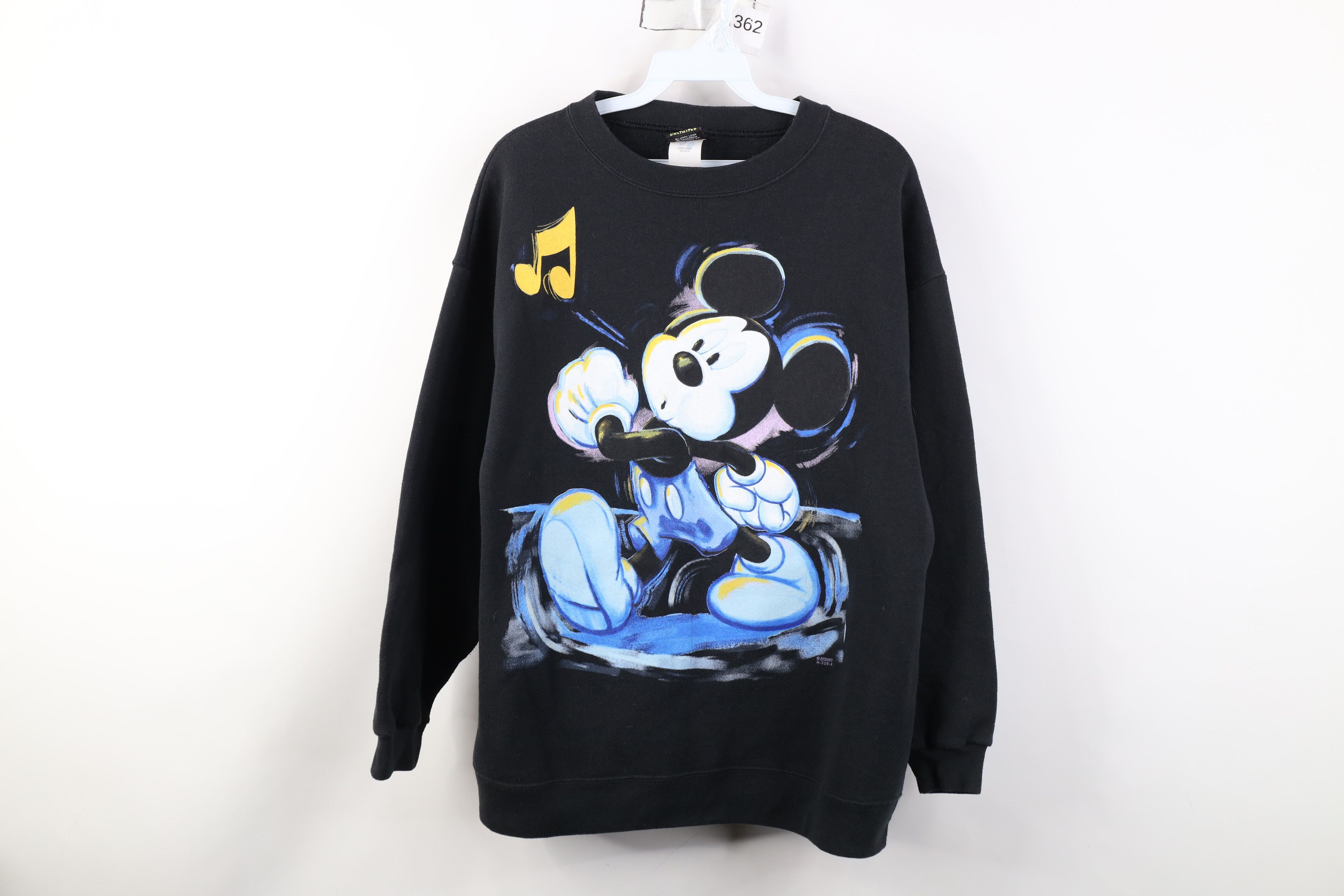 Disney Vintage 90s Disney Jumbo Mickey Mouse Painted Sweatshirt Size S / US 4 / IT 40 - 1 Thumbnail