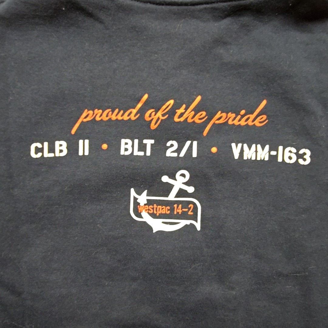 Jerzees Vintage Navy Pride of the Pacific II MEU Sweatshirt Small Size US S / EU 44-46 / 1 - 6 Thumbnail