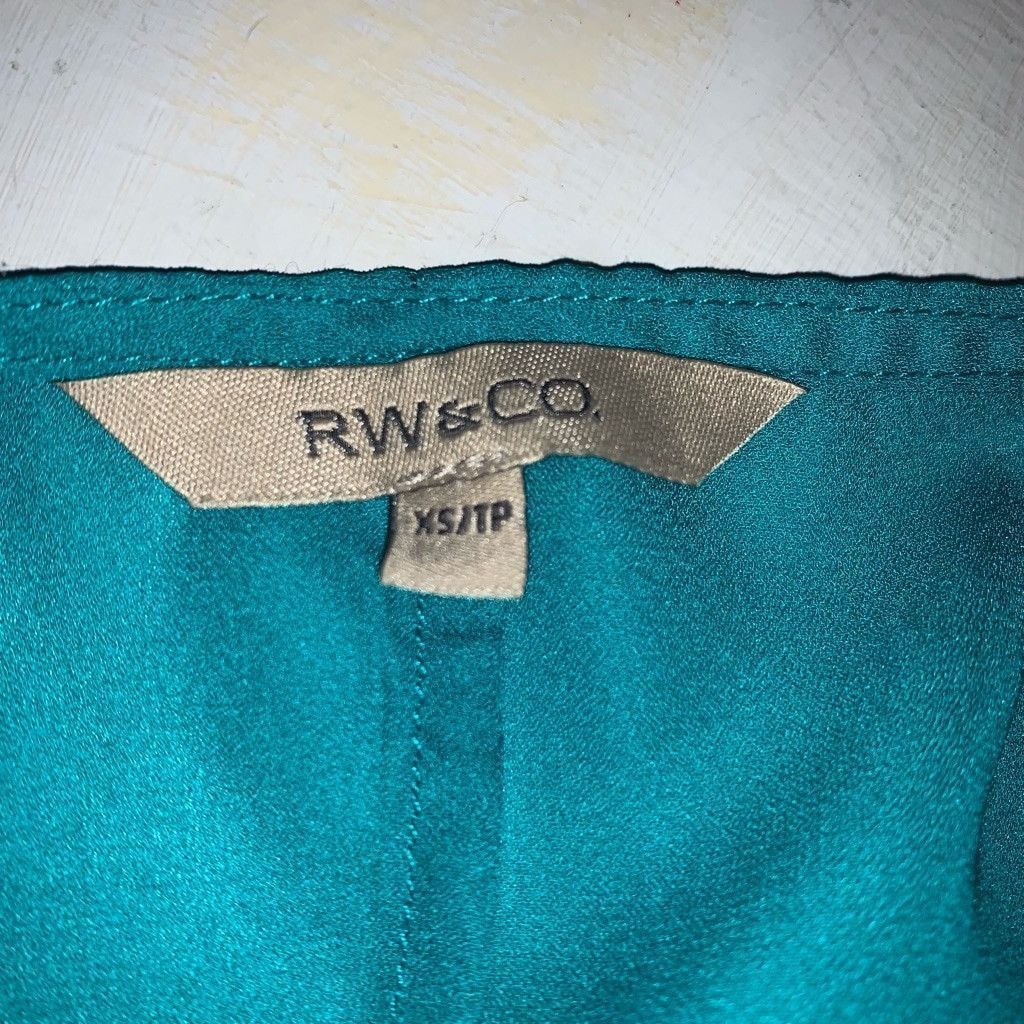 Women's Rw&Co. Top Xs Teal in Blue, Women's — image 3 of 6