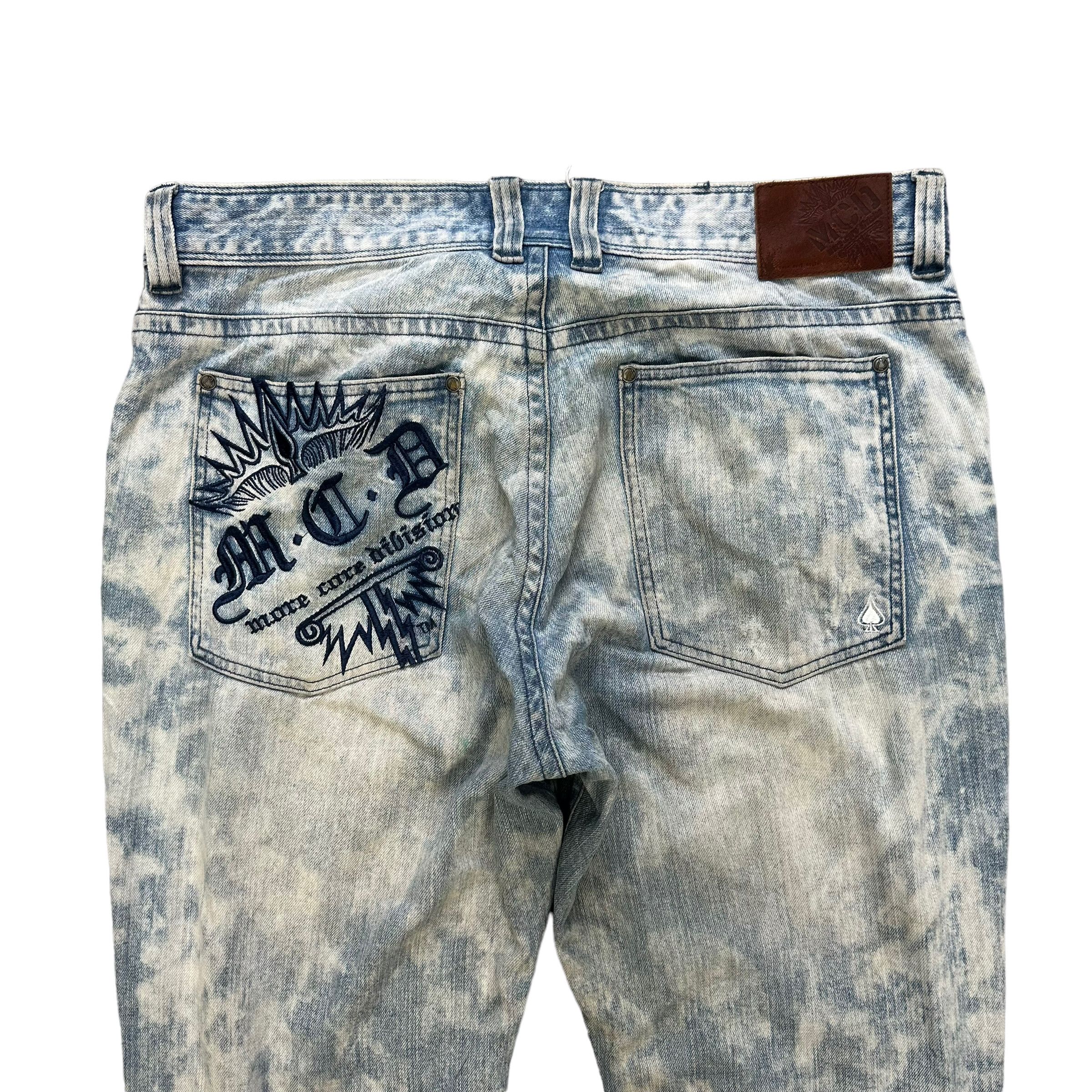 Japanese Brand MORE CORE DIVISION M.C.D WASHED DENIM PANTS #8508-012 Size US 37 - 13 Thumbnail