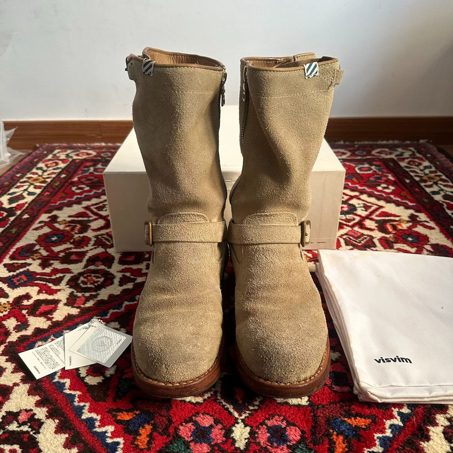 Visvim Visvim T.W.O. Boots - Sand/Beige - Size 12 - Suede Engineer