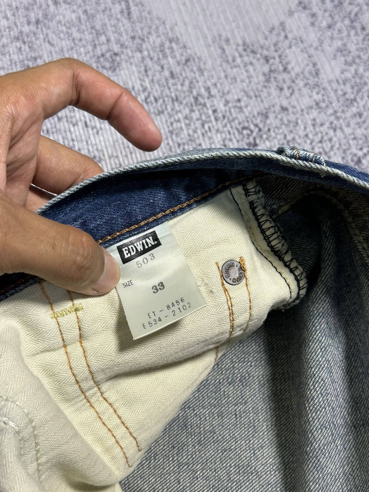 Undercover × Uniqlo 2000s Vintage Edwin 503 Washed Denim Jeans Size 34 Size US 34 / EU 50 - 12 Thumbnail