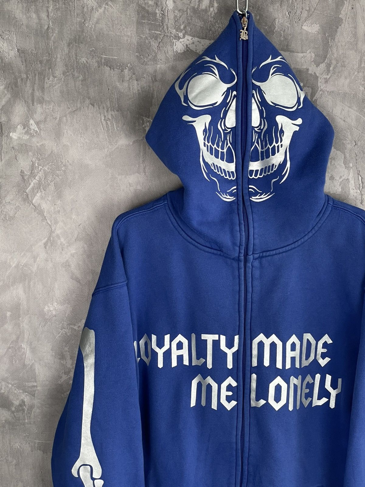If Six Was Nine × Japanese Brand × Le Grande Bleu (L.G.B.) Vintage “Loyalty Made Me Lonely” Full Zip Skeleton Hoodie Size US M / EU 48-50 / 2 - 3 Thumbnail