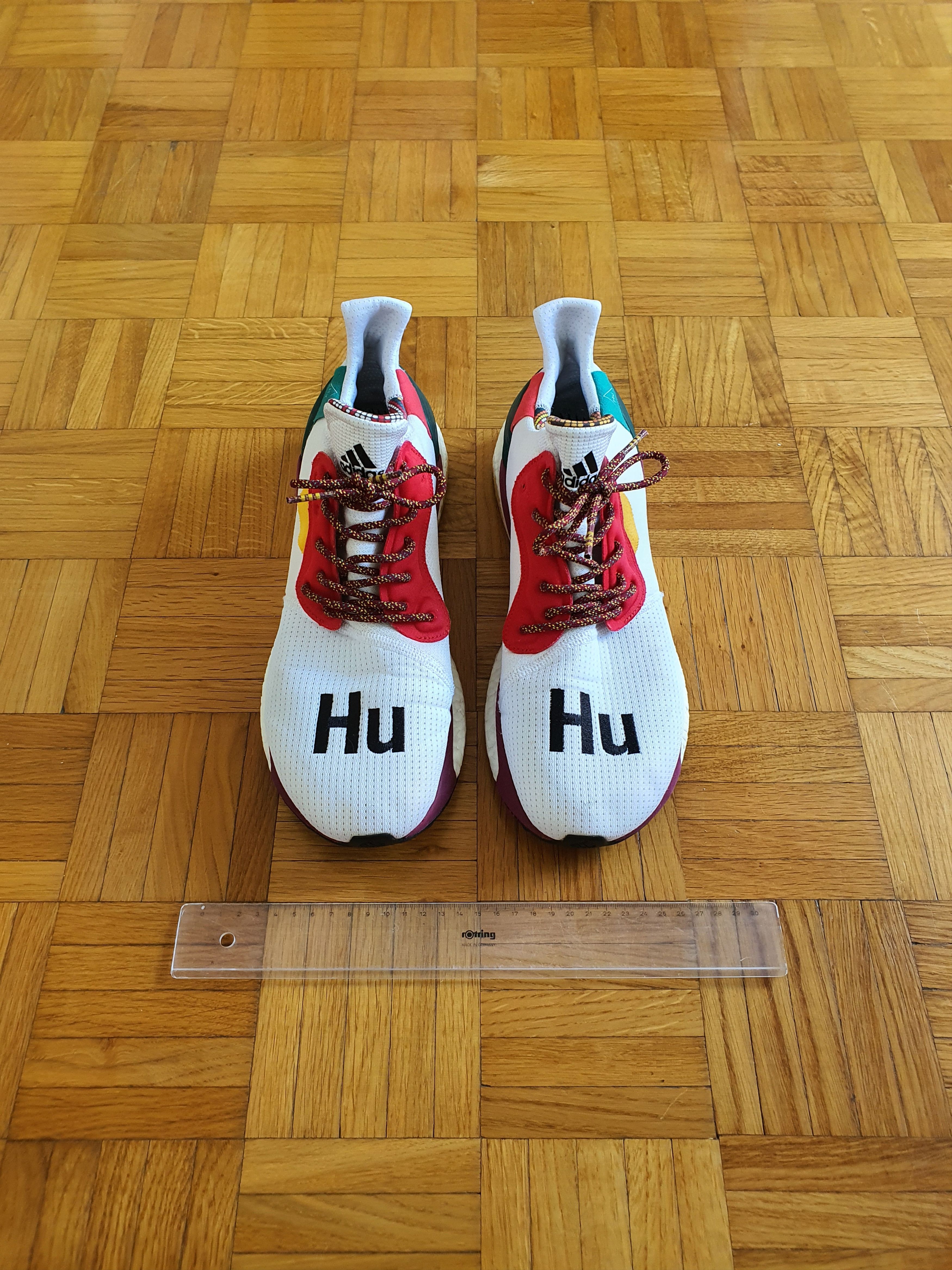 Adidas × Pharrell SOLAR GU GLIDE BOOST (White, BB8044) - US 14, EU 49.3, 32 cm Size US 14 / EU 47 - 4 Thumbnail