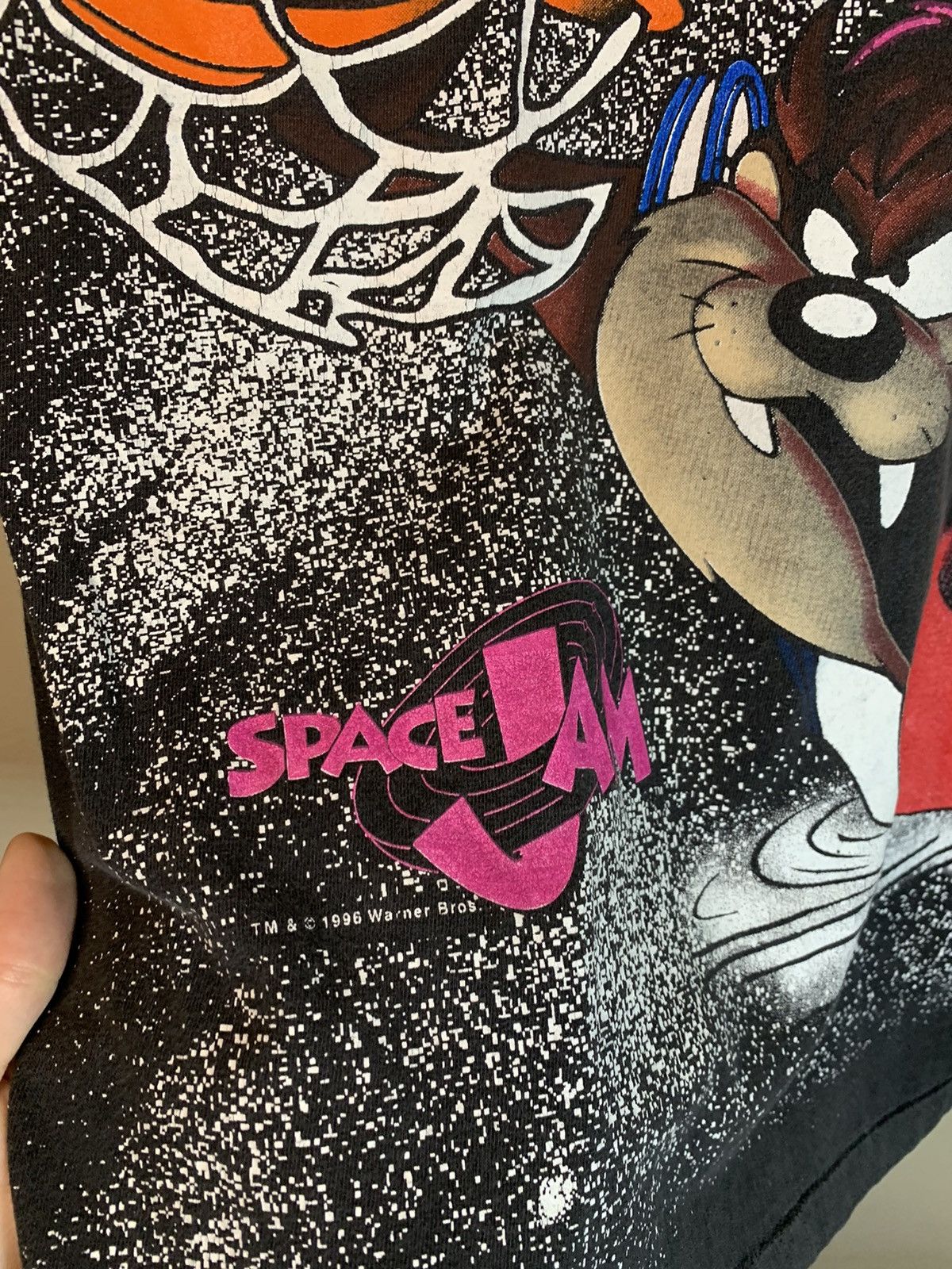 Vintage × Warner Bros *RARE* Vintage 1996 Space Jam Taz AOP Single Stitch T-Shirt Size US XXS / EU 40 - 7 Thumbnail