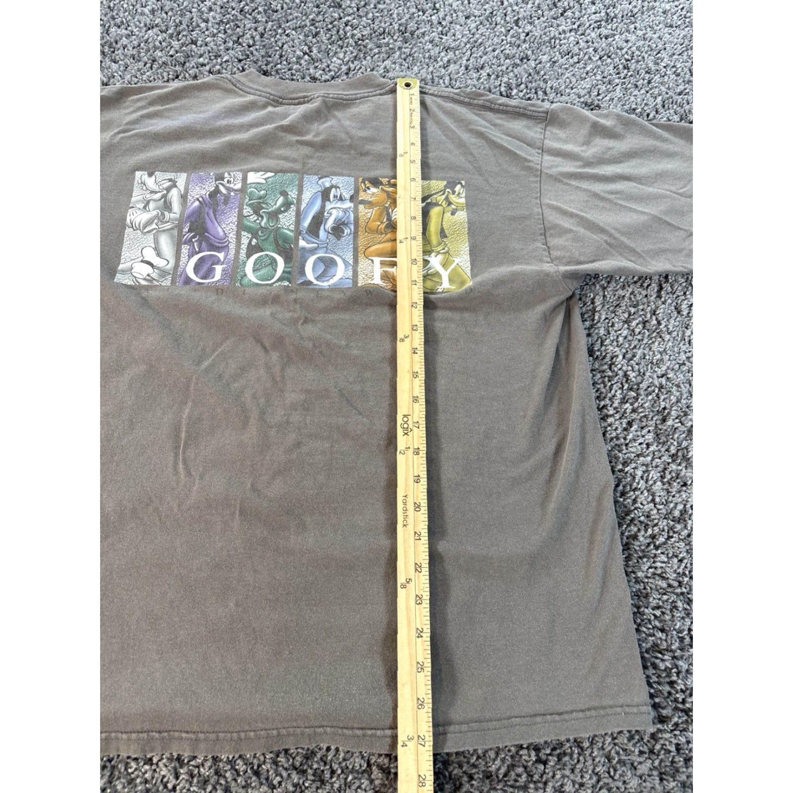 Disney VINTAGE Walt Disney World T Shirt Goofy Brown 90s XL Mens Crew Neck Size US XL / EU 56 / 4 - 2 Thumbnail