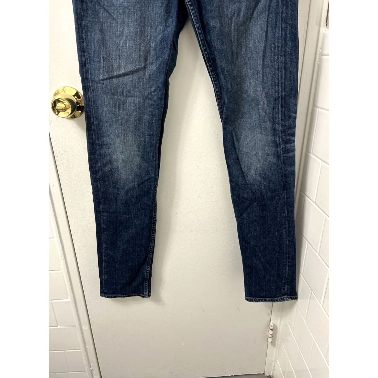 Rag & Bone Rag & Bone Jeans Slim Fit 2 Mens 29x32 Denim Blue Dark Wash Button Fly 5-Pocket Cotton Blend PU Stretch Regular Inseam 32 USA Made China Vintage: No Size US 29 - 3 Thumbnail