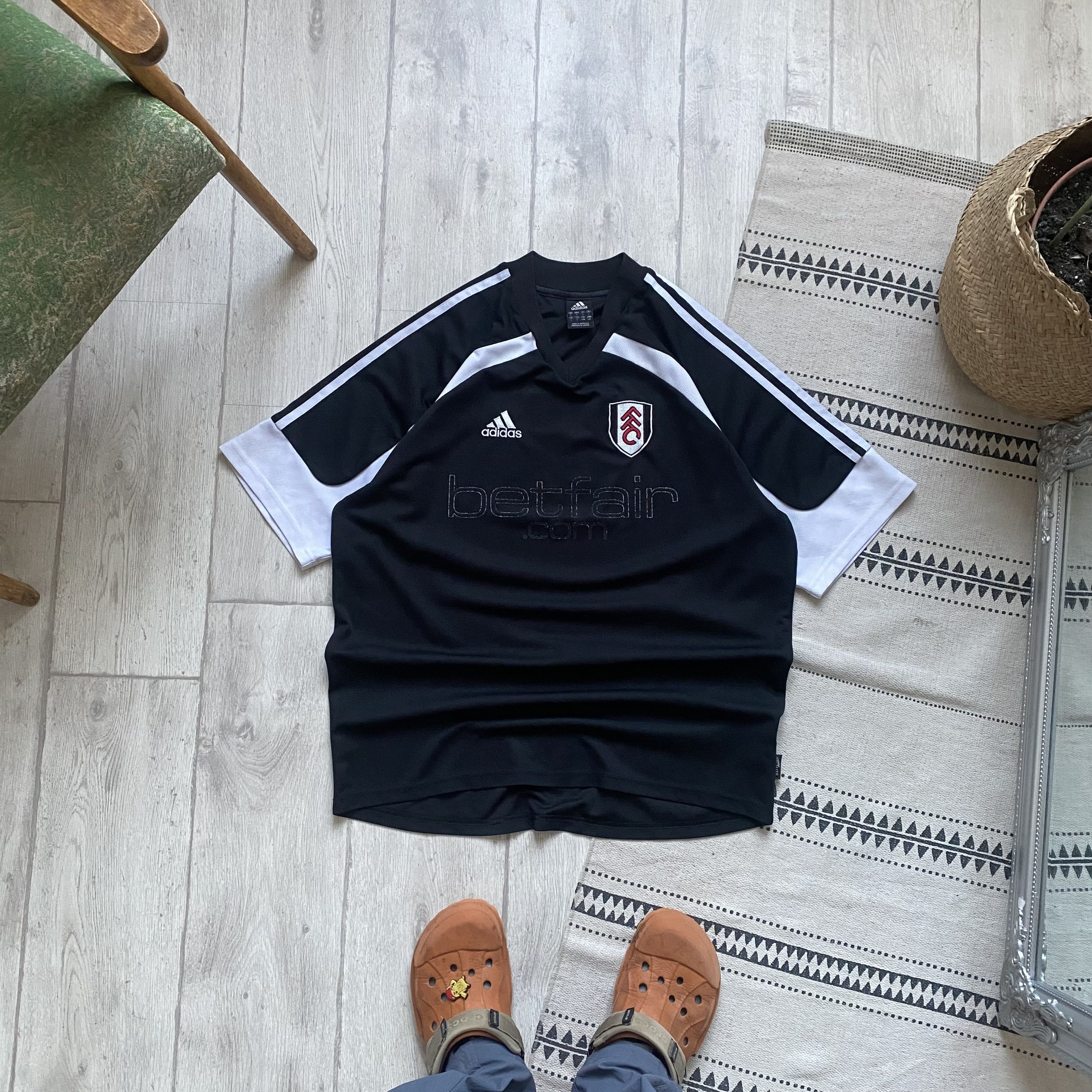 Adidas ⚽️ Blockore Vintage 02 FFC Adidas Fulham Jersey Soccer Y2K Size US L / EU 52-54 / 3 - 1 Thumbnail