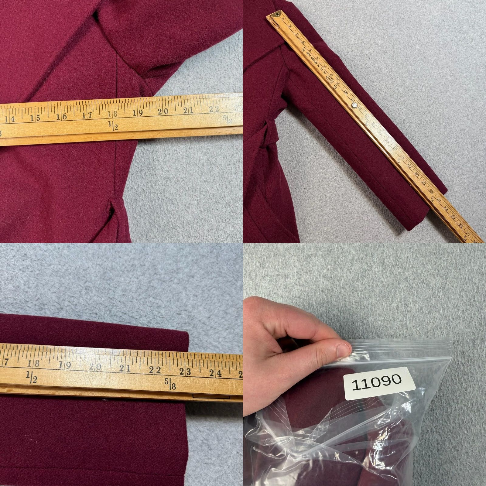 J.Crew J.CREW Overcoat Women 8 Red Wool Blend Long Belted Winter Coat Heritage Academia Size M / US 6-8 / IT 42-44 - 8 Thumbnail