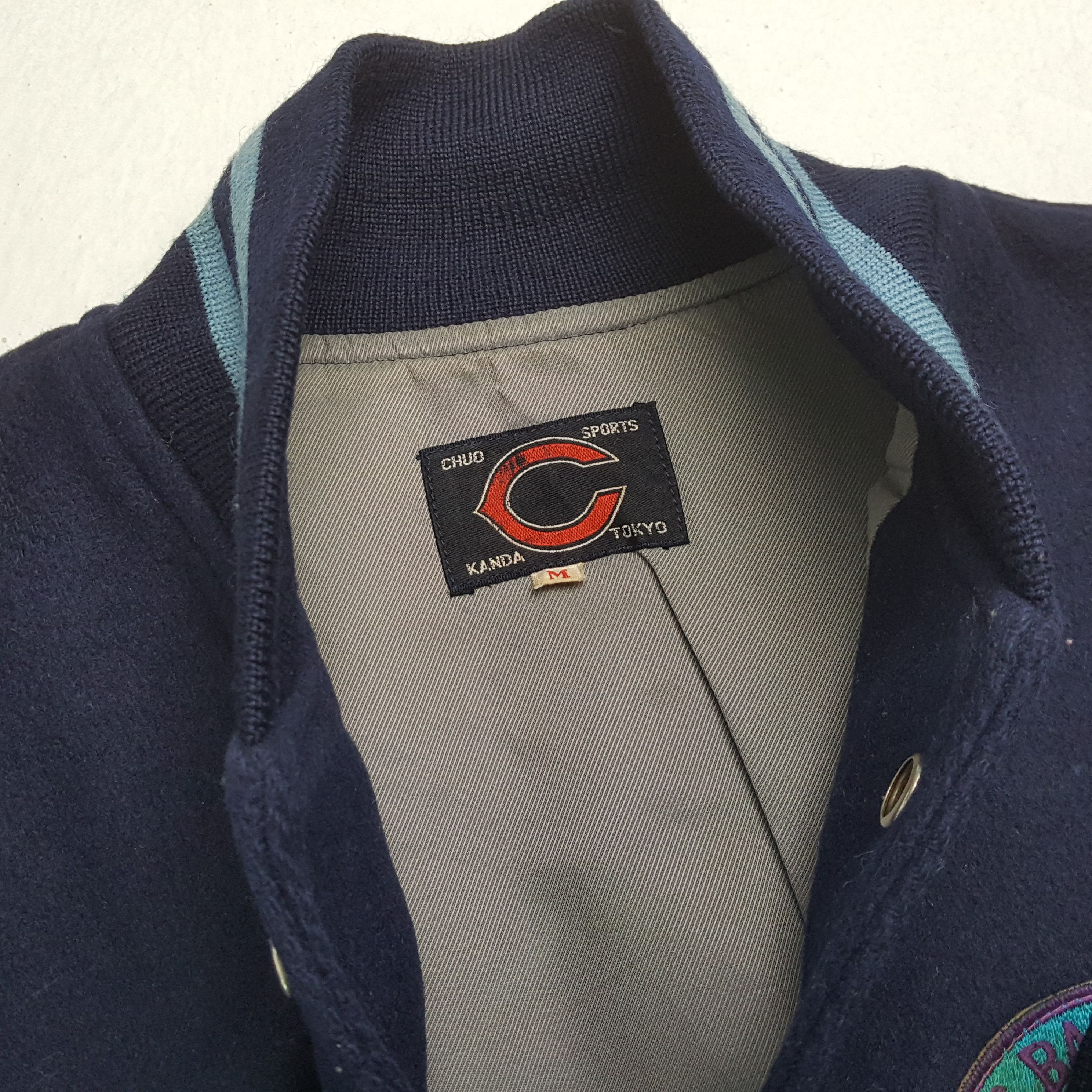 Japanese Brand × NBA × Vintage Vintage EIGHTYS BASKETBALL American NBA Varsity Jacket Size US M / EU 48-50 / 2 - 11 Thumbnail