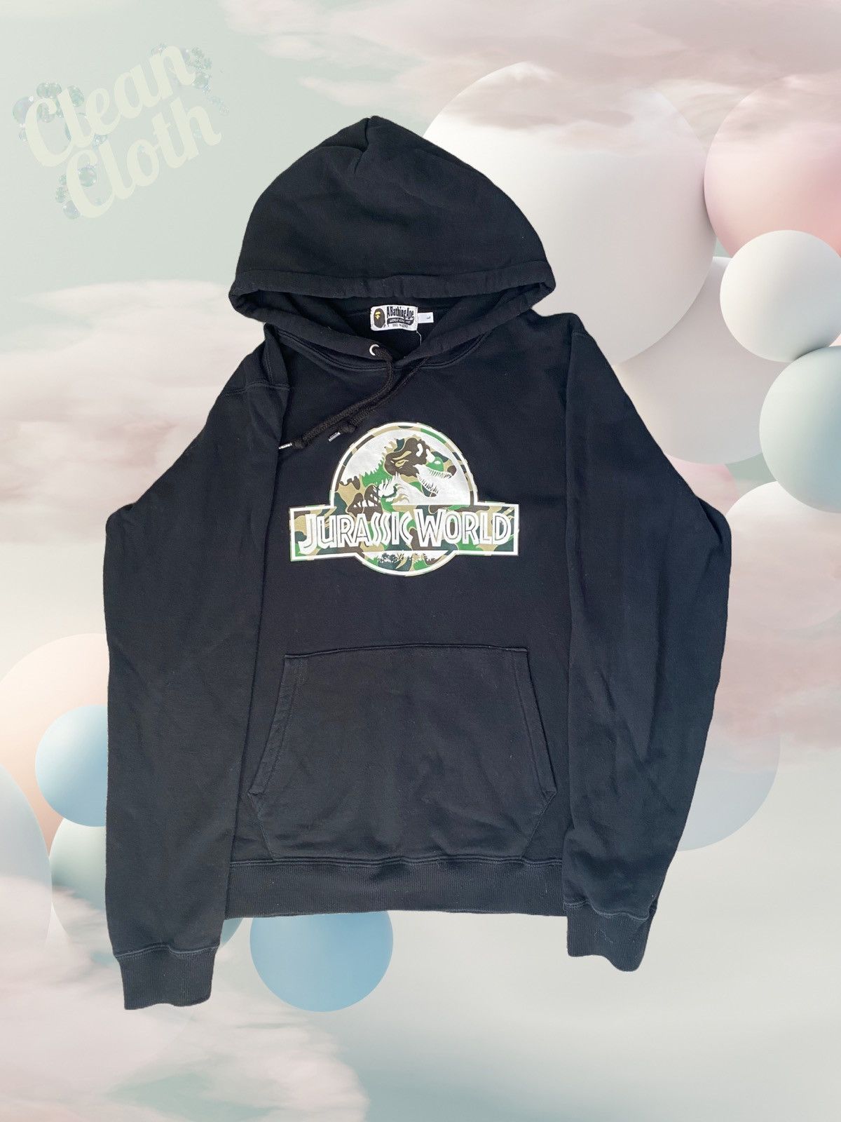 Bape Bape x Jurassic World Pullover Hoodie Size US L / EU 52-54 / 3 - 1 Thumbnail