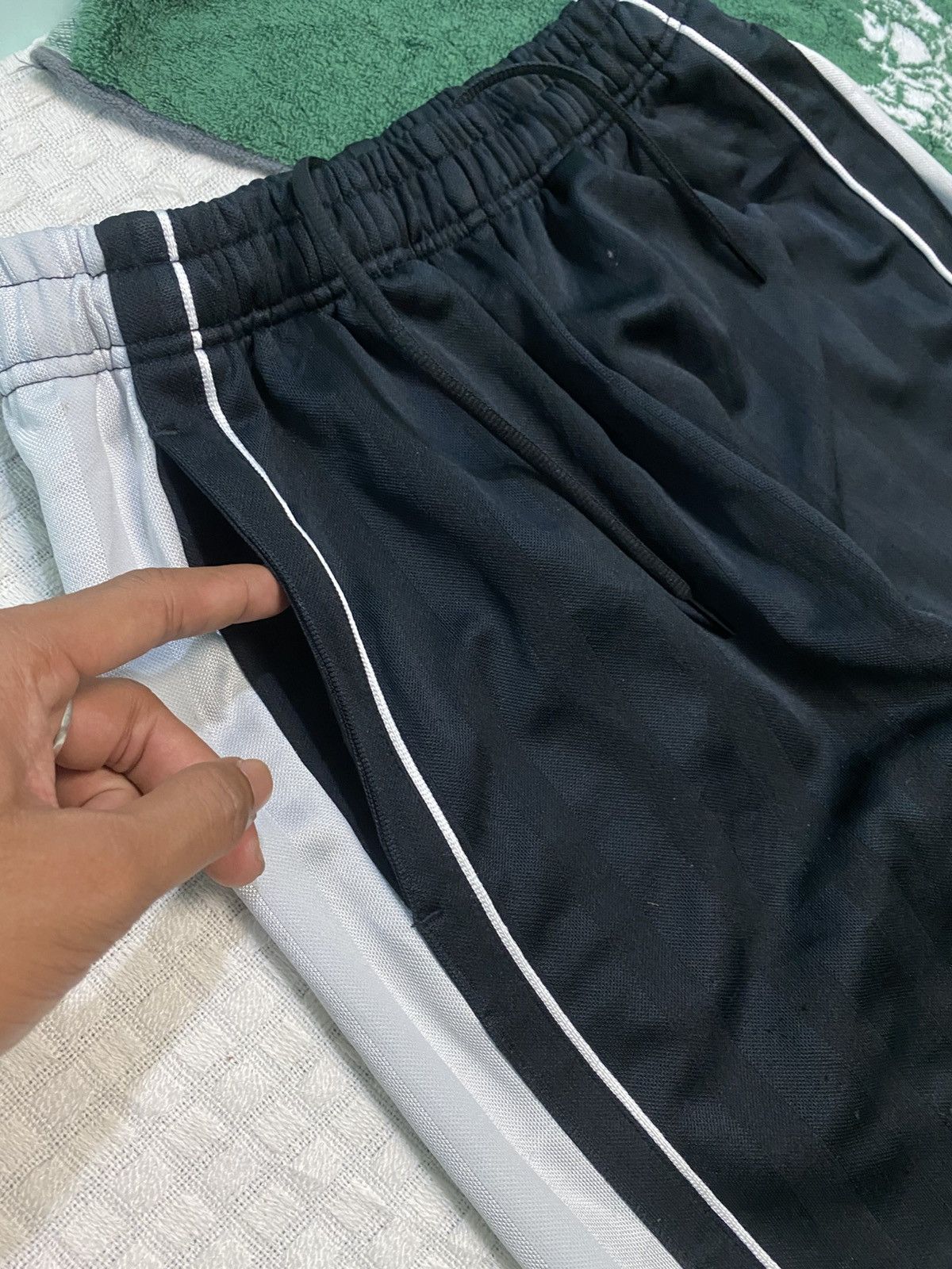 Carhartt Wip × Nike 💥 VINTAGE NIKE COURT 90S BAGGY WIDE LEG TRACK PANTS Y2K Size US 34 / EU 50 - 4 Thumbnail