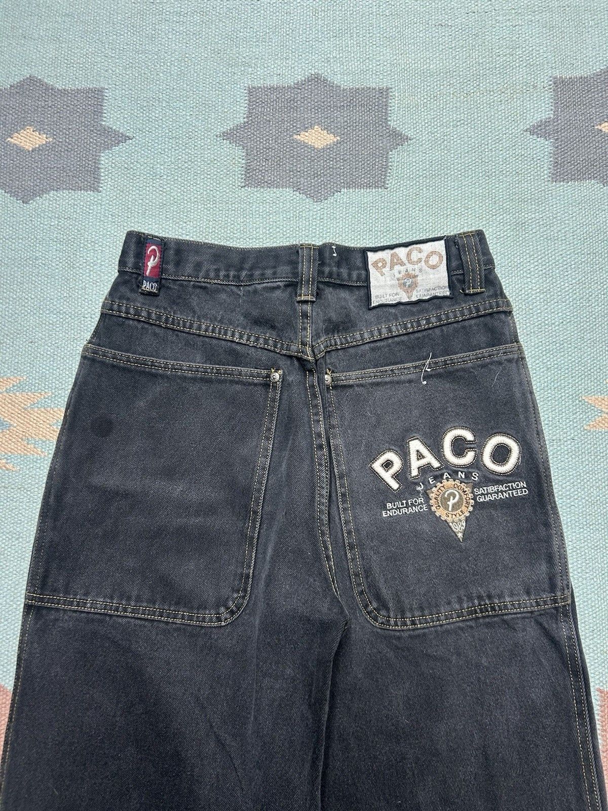 Vintage Vintage y2k baggy jeans Paco JNCO wide leg skater 18 26x29 Size 26" / US 2 / IT 38 - 3 Thumbnail
