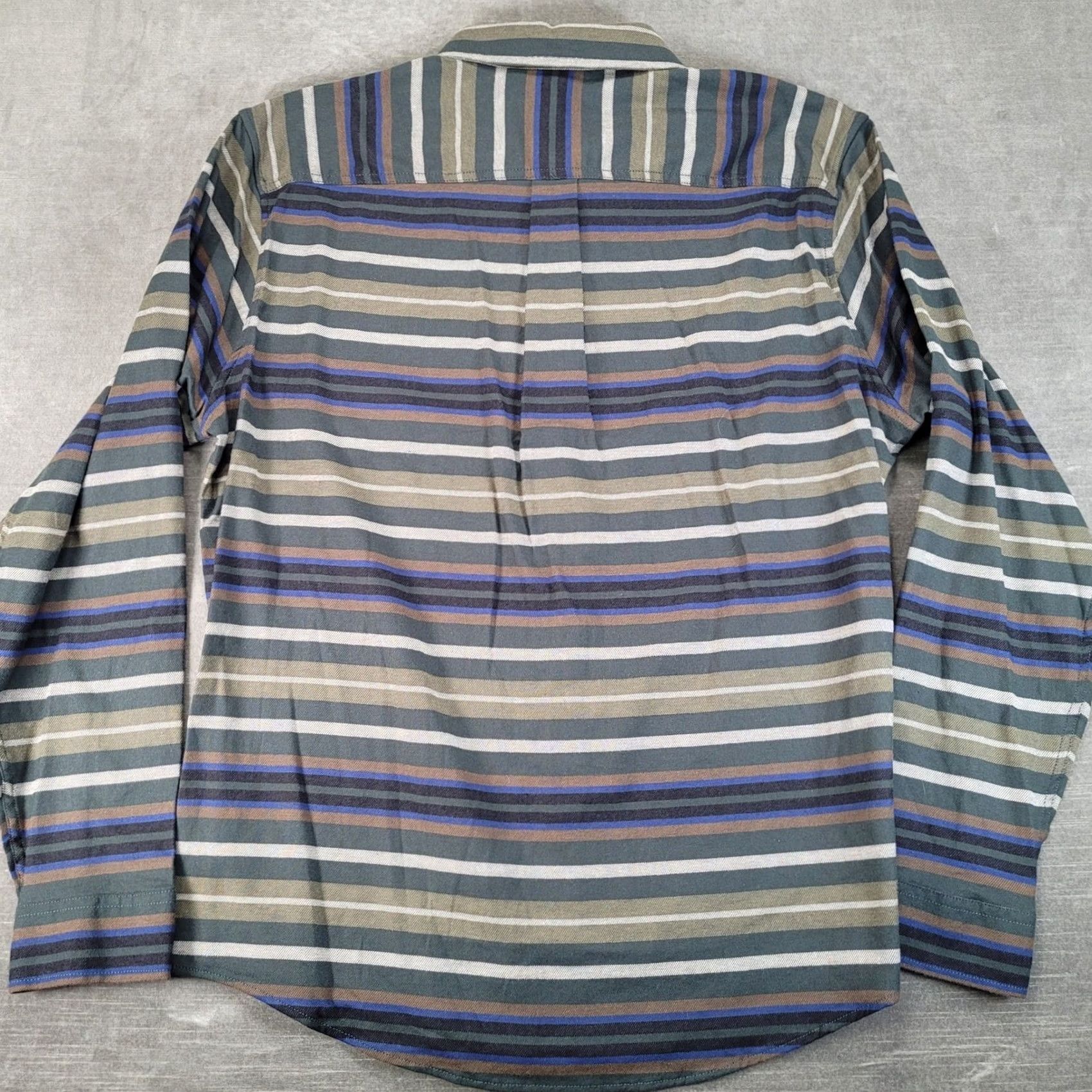Eddie Bauer Eddie Bauer Field Flannel Flex 2.0 Shirt Mens Large Green Striped Button Up New Size US L / EU 52-54 / 3 - 5 Thumbnail