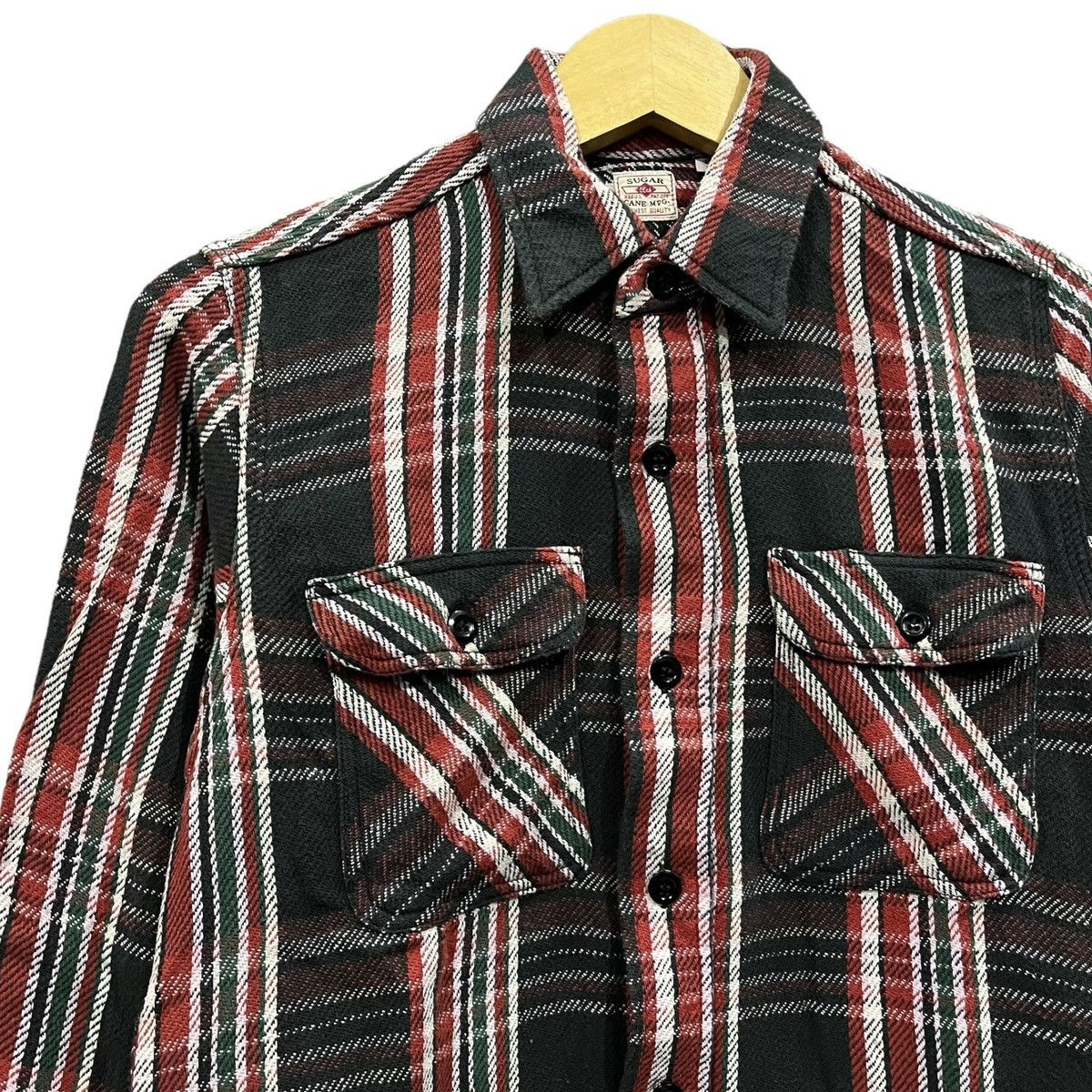 Sugar Cane Vintage Sugar Cane Two Pocket Heavy Flannel Shirts Size US S / EU 44-46 / 1 - 4 Thumbnail