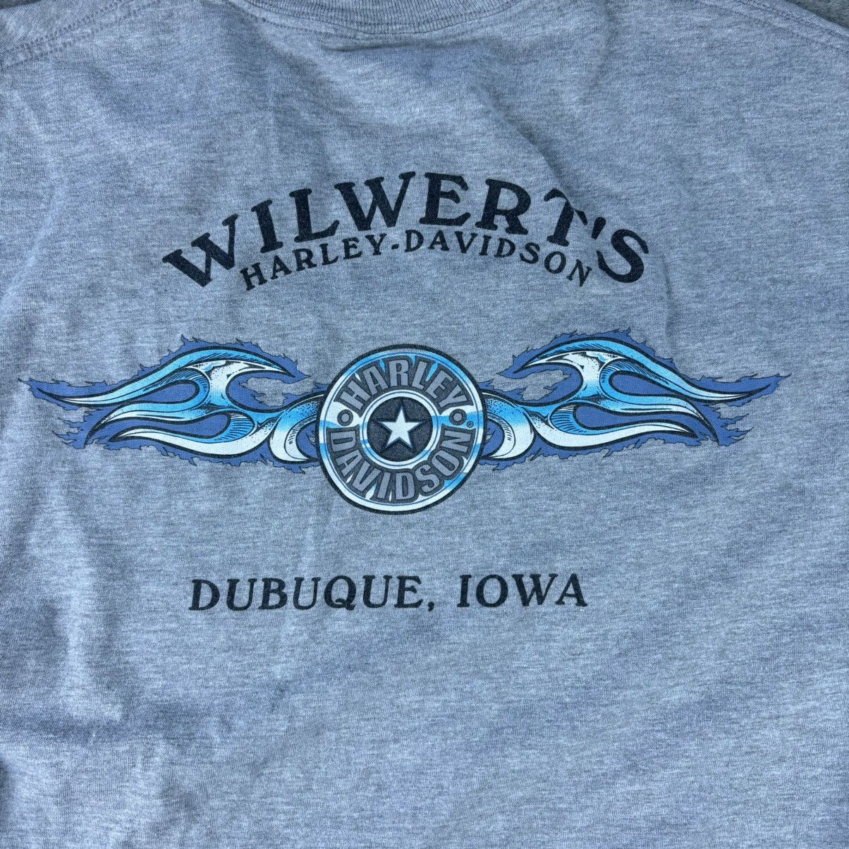 Harley Davidson Y2k gray flame sleeve harley davidson long sleeve tshirt Size US L / EU 52-54 / 3 - 3 Thumbnail