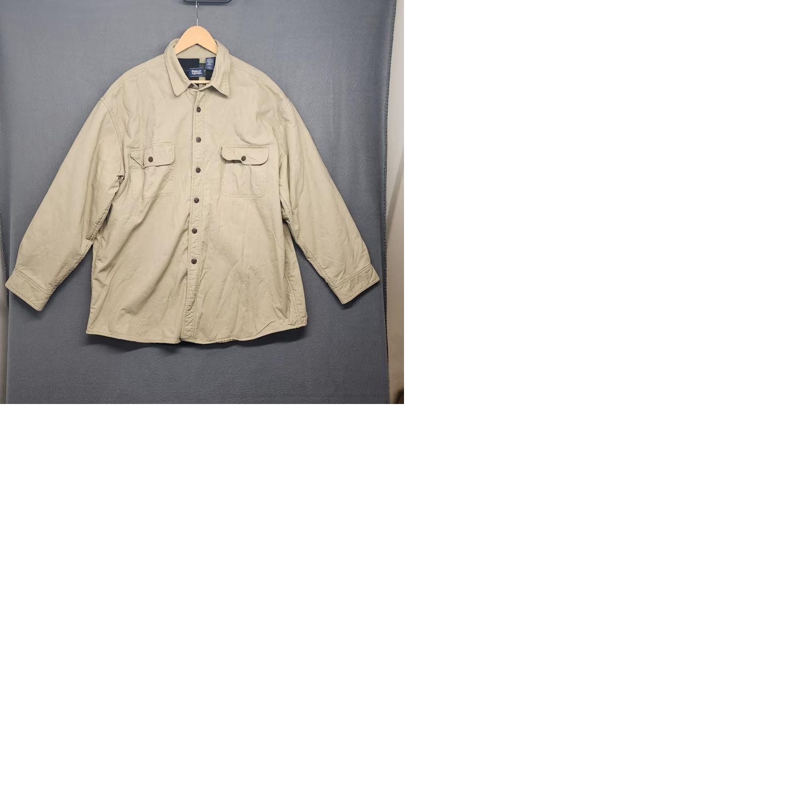 Vintage VINTAGE Berkley & Jensen Shacket Shirt Jacket Mens XL Beige Fleece Lined Plaid Size US XL / EU 56 / 4 - 10 Thumbnail