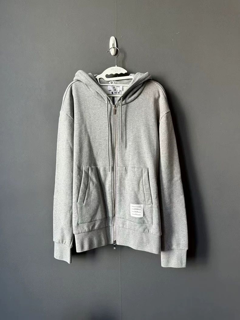 Thom Browne Thom Browne Grey Zip-Up Hoodie-dmc Size US M / EU 48-50 / 2 - 1 Thumbnail