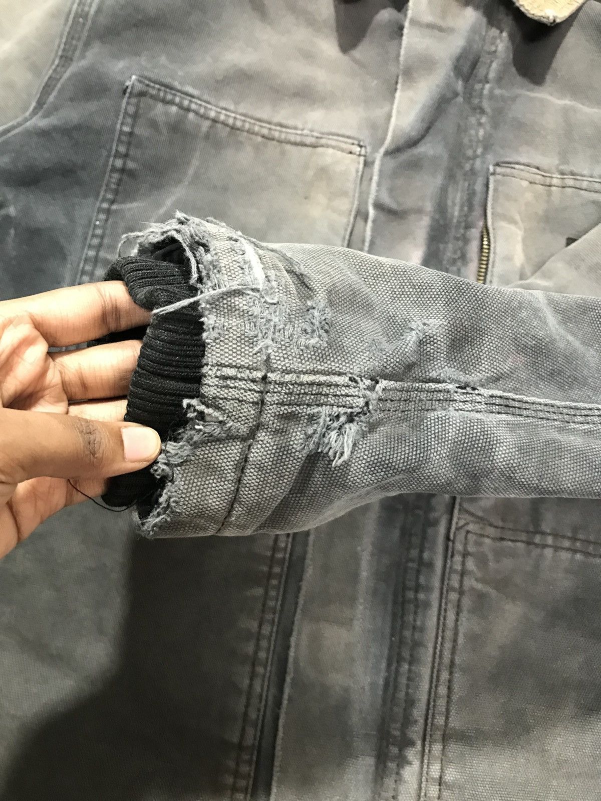 Dickies Vintage dickies damaged sun fade denim jacket Size US L / EU 52-54 / 3 - 7 Thumbnail
