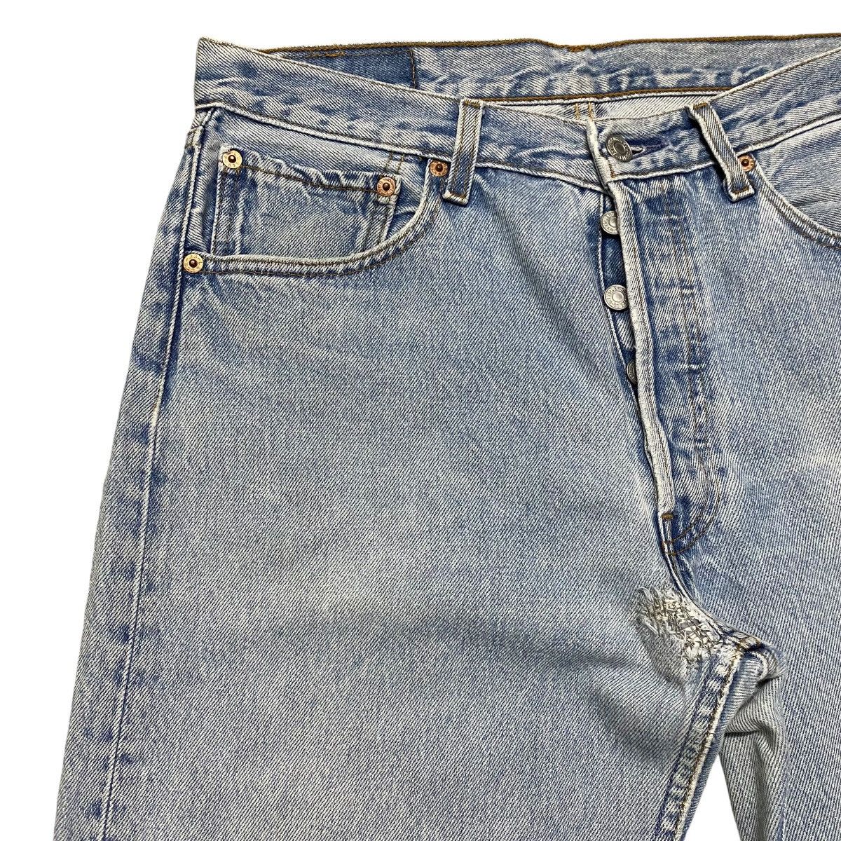 Levi's Vintage 90s Levis 501 Lightwash Jeans Size US 32 / EU 48 - 4 Thumbnail