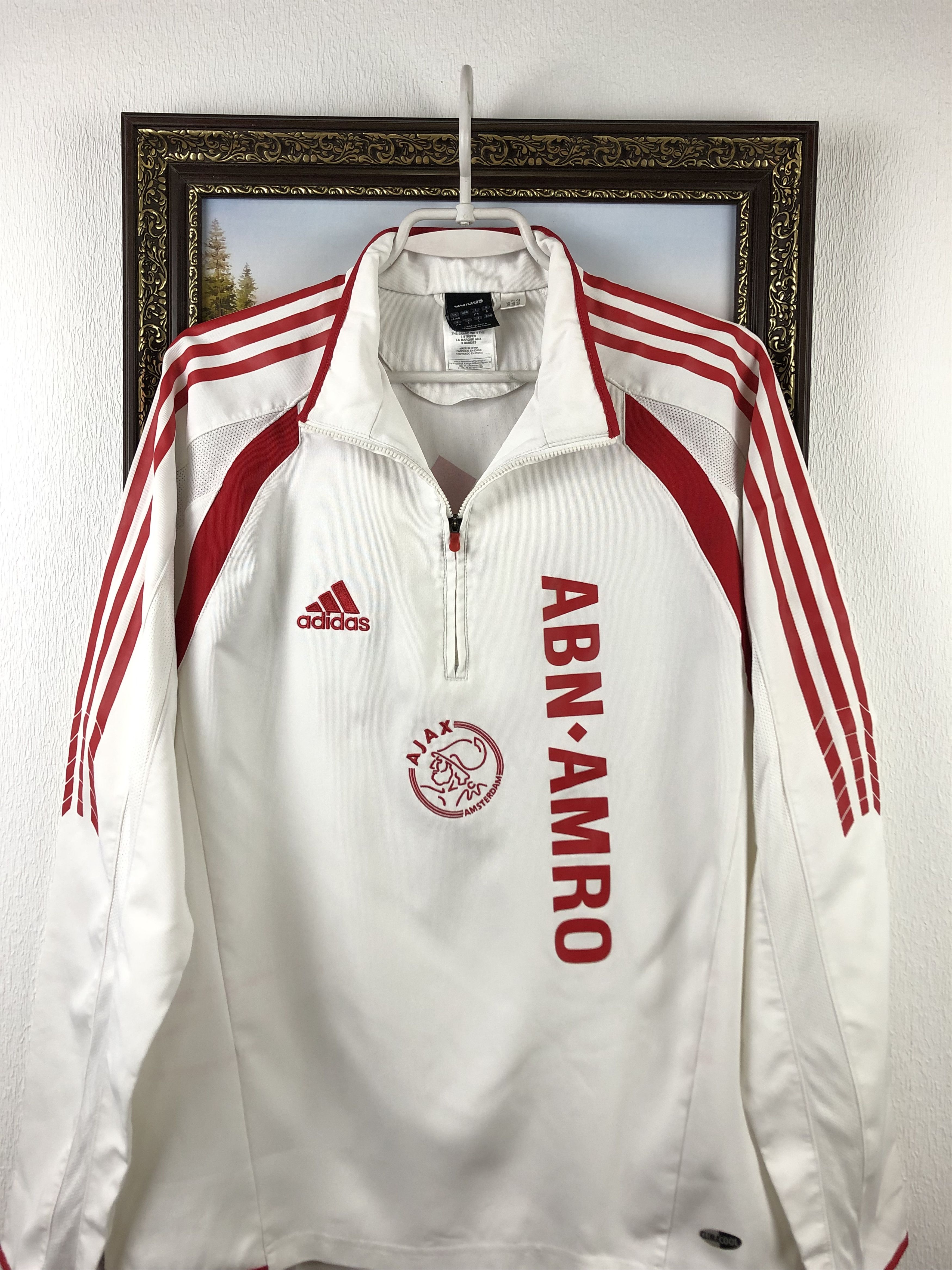 Adidas Vintage Ajax Suit Tracksuit Pants Jacket Track Soccer Size US M / EU 48-50 / 2 - 3 Thumbnail