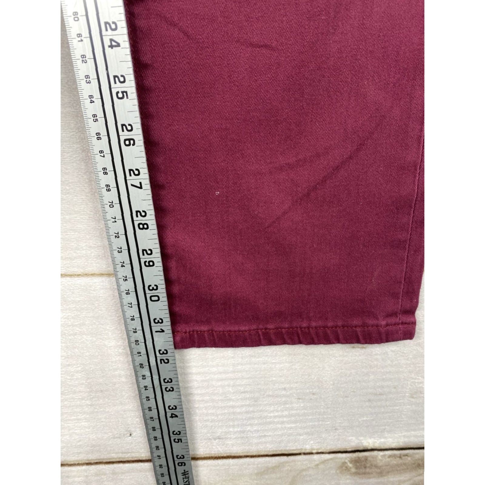AG Jeans VINTAGE Jag Jeans Womens 16 Burgundy Slim Leg Pull On Stretch Pants Hi Rise Elastic NWT Size 24" / US 00 / IT 34 - 5 Thumbnail