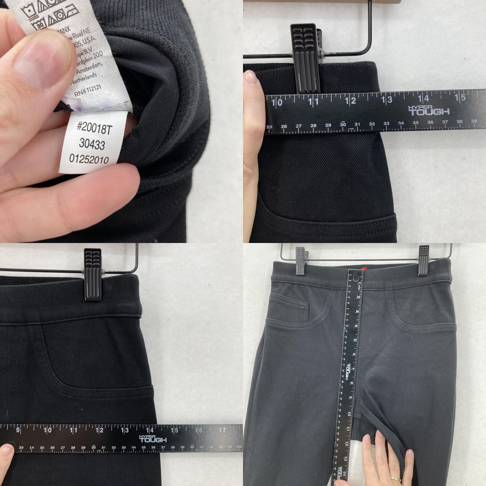 Spanx Spanx Pants Womens XS Tall Black Jean-ish Leggings High Rise Shaping Skinny Pants Size 26" / US 2 / IT 38 - 8 Thumbnail