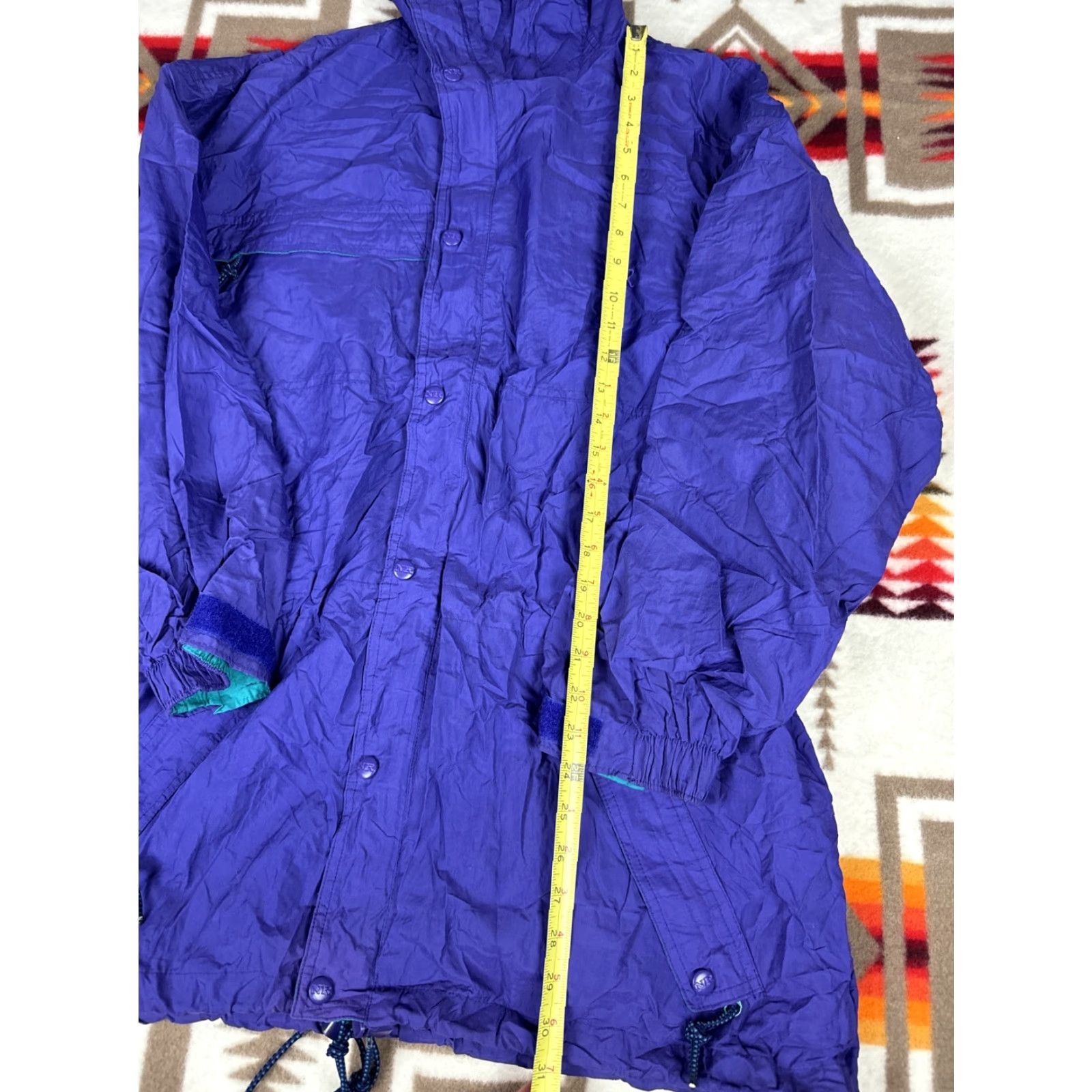Northern Reflections Northern Reflections Jacket Mens XL Purple Aqua Windbreaker Hoodie Reflective Long 90 Size US XL / EU 56 / 4 - 3 Thumbnail