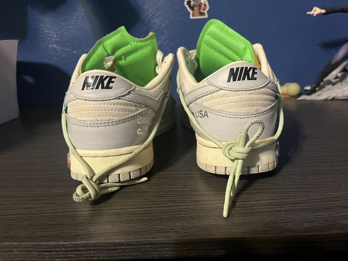 Nike × Off-White Nike Dunk Low Off-White Lot 42 Size US 10.5 / EU 43-44 - 4 Thumbnail