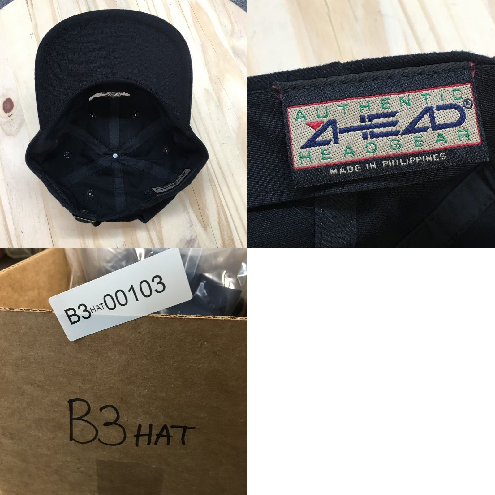 Vintage Ahead Aspen Baseball Cap Mens Black OS Adjustable Curved Brim Embroidered Logo Size ONE SIZE - 8 Thumbnail