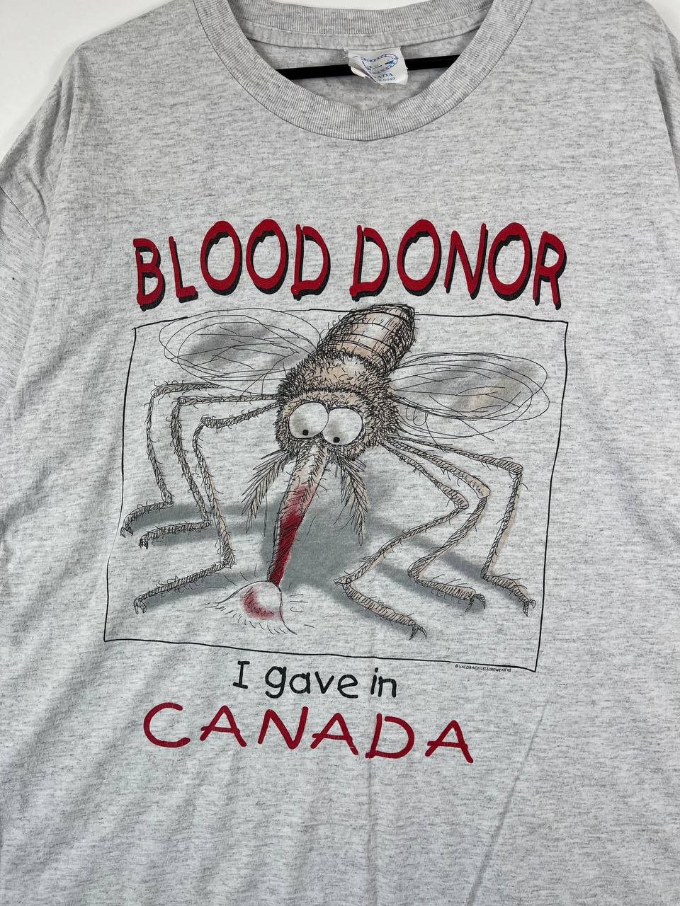 Other Laidback Leisurewear Blood Donor Mosquito T-Shirt 1998 Sz XL Size US XL / EU 56 / 4 - 2 Thumbnail