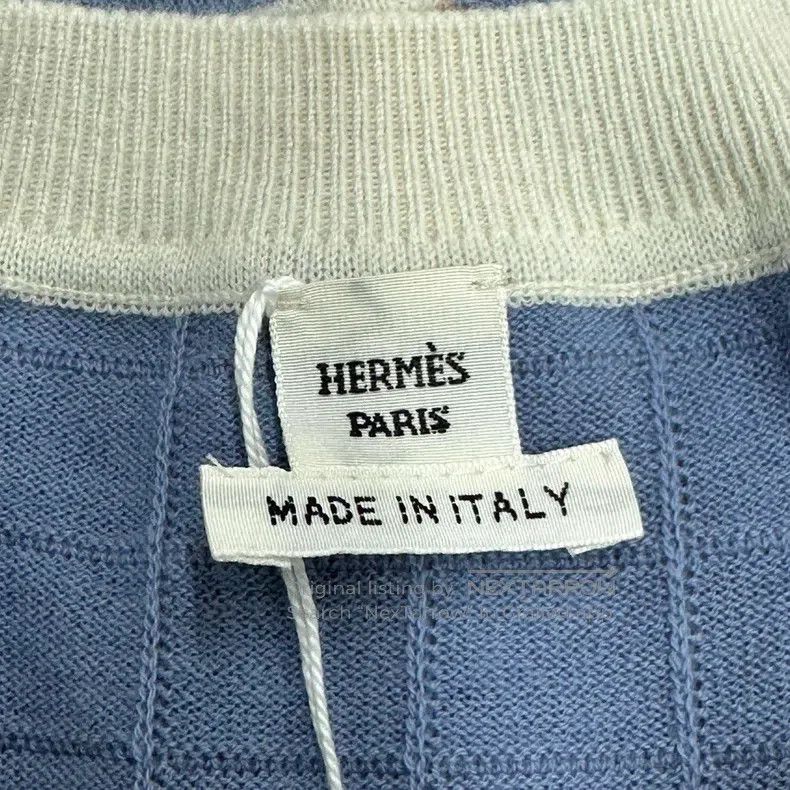 Hermes Hermes Light purple short-sleeve wool sweater Size XS / US 0-2 / IT 36-38 - 3 Thumbnail