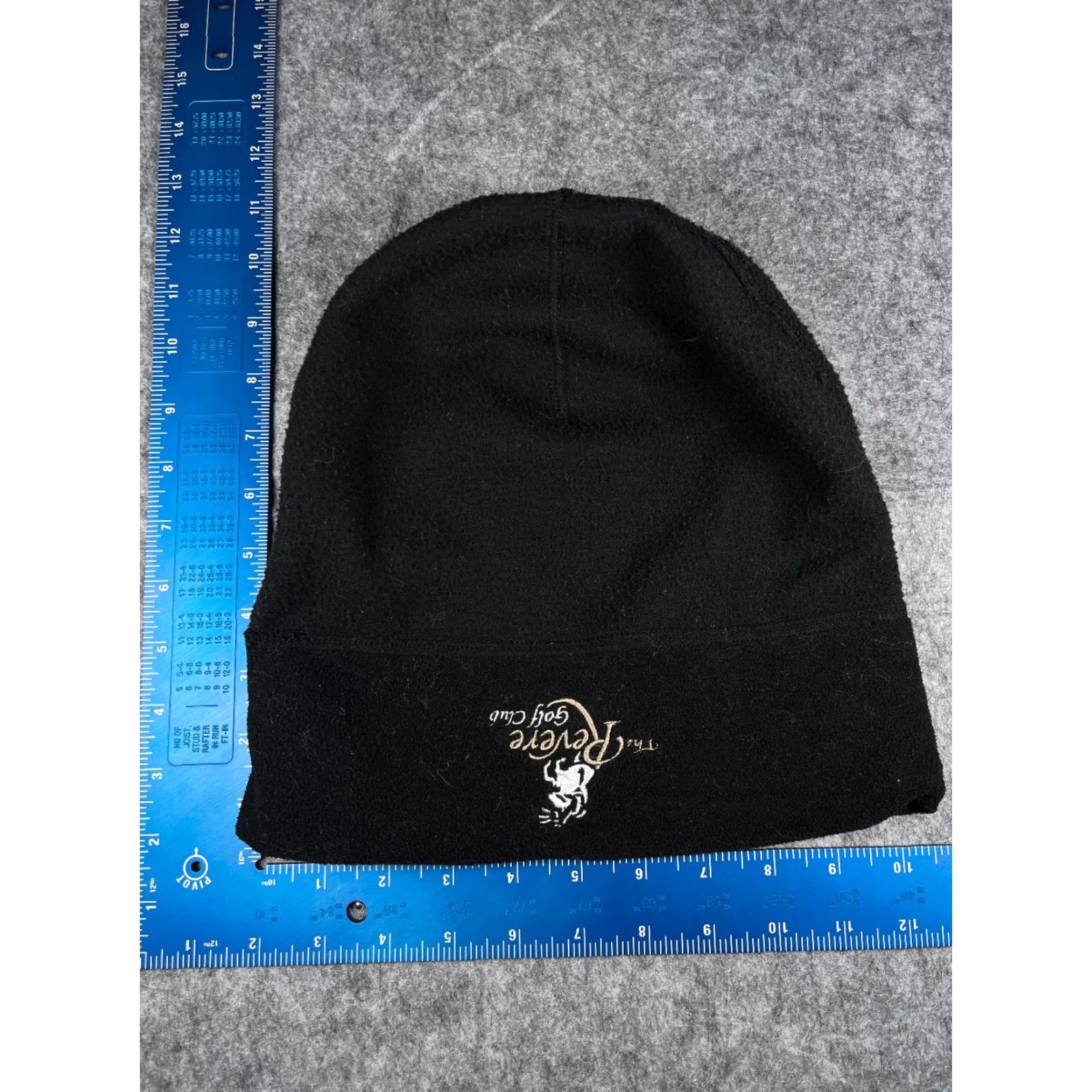 Vintage Ahead Headgear Beanie Adult One Size Black Knit 100% Poly Fleece The Revere Golf Club Size US M / EU 48-50 / 2 - 5 Thumbnail