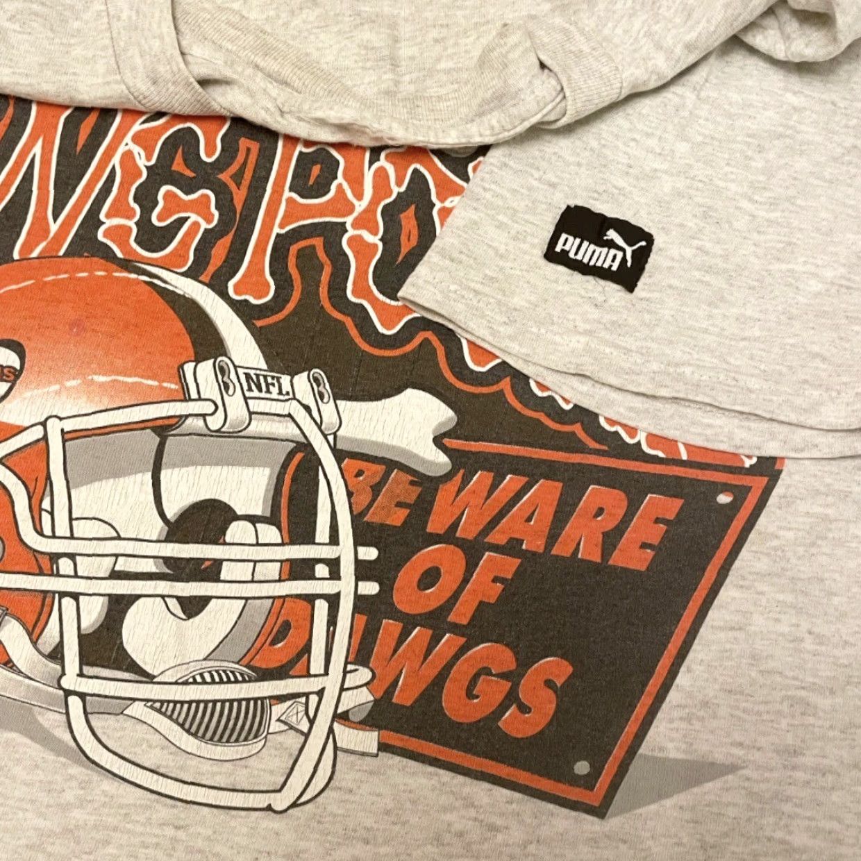 Puma VINTAGE 90s Cleveland Browns NFL Dawg Pound Graphic VTG 1998 Shirt Mens XL Puma Size US XL / EU 56 / 4 - 2 Thumbnail