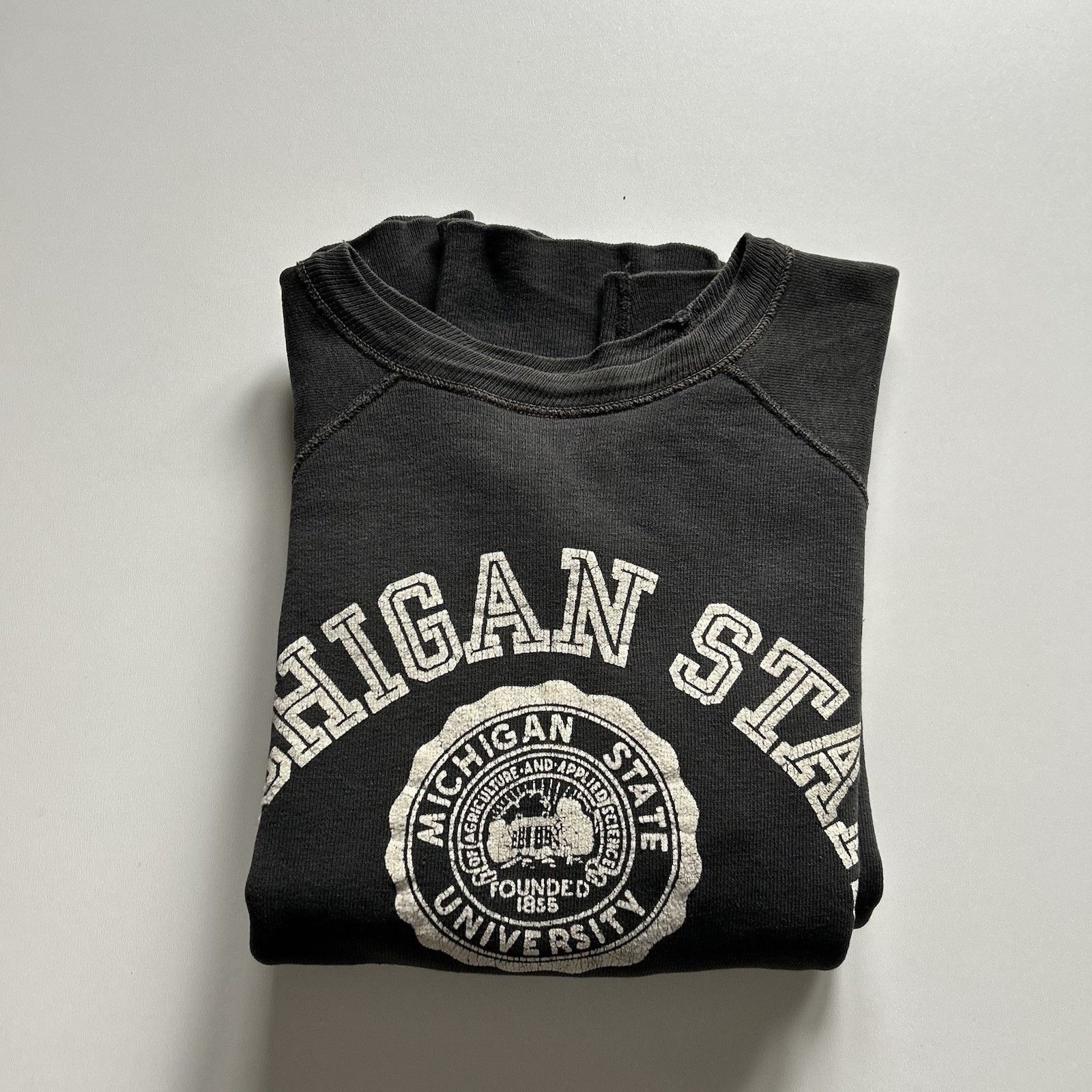 Vintage 50s Champion Running Man Sweatshirt Large Michigan