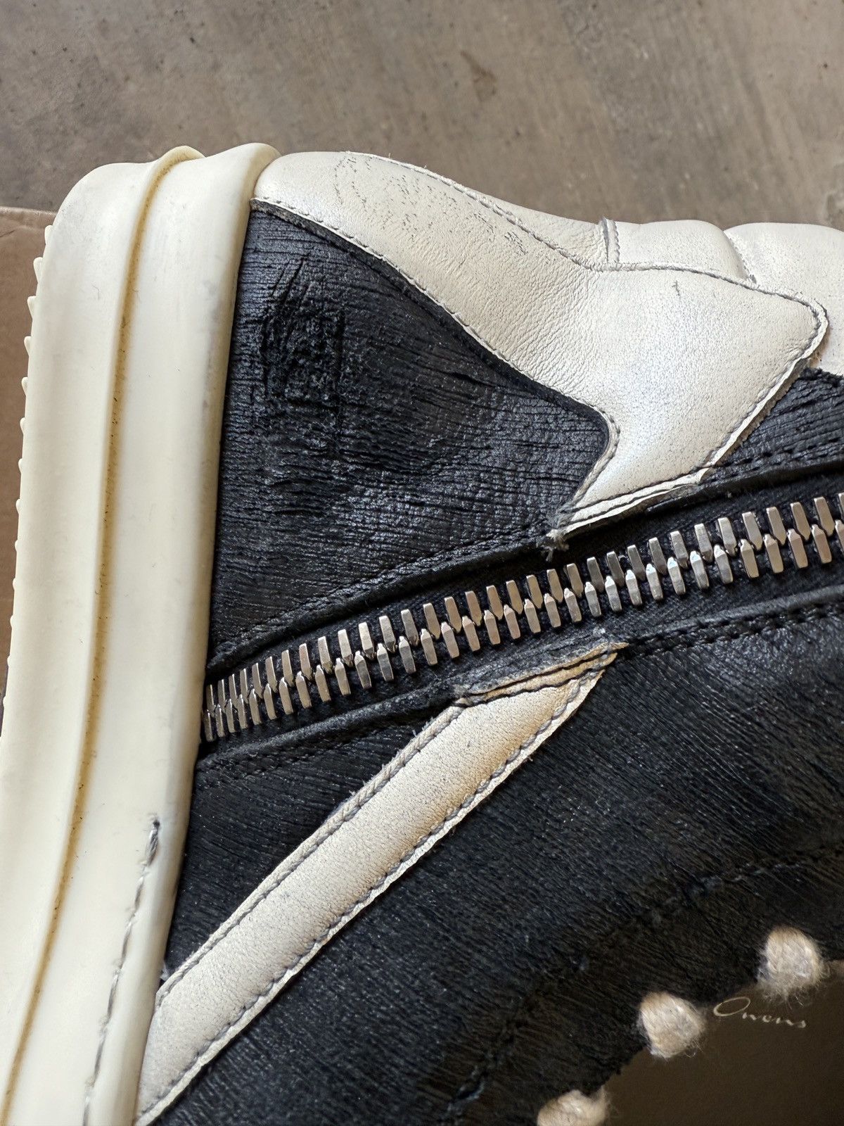 Rick Owens Blistered/Distressed SS25 Hollywood Geobaskets Size US 7 / EU 40 - 7 Thumbnail