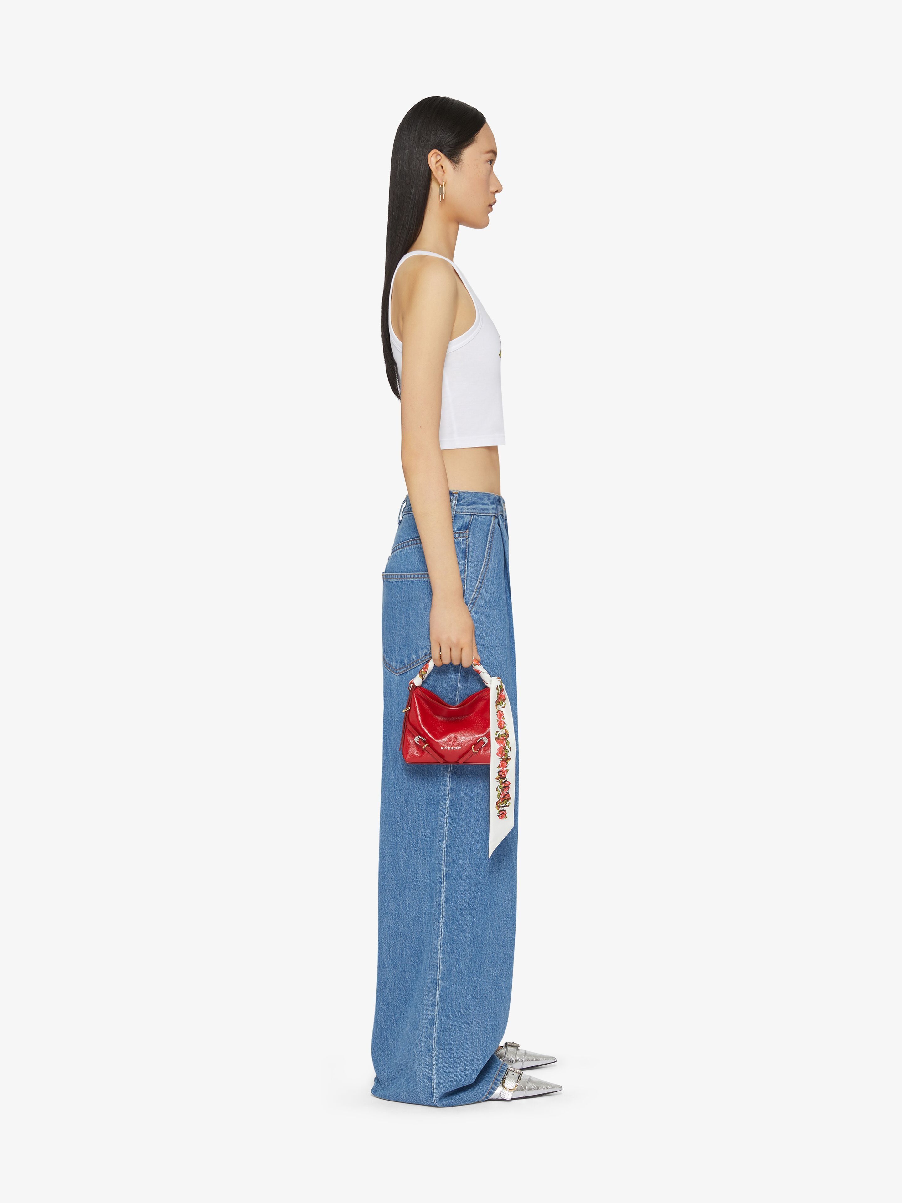 Givenchy o1w1db10825 4G Cropped Tank Top in White Size XS / US 0-2 / IT 36-38 - 3 Thumbnail