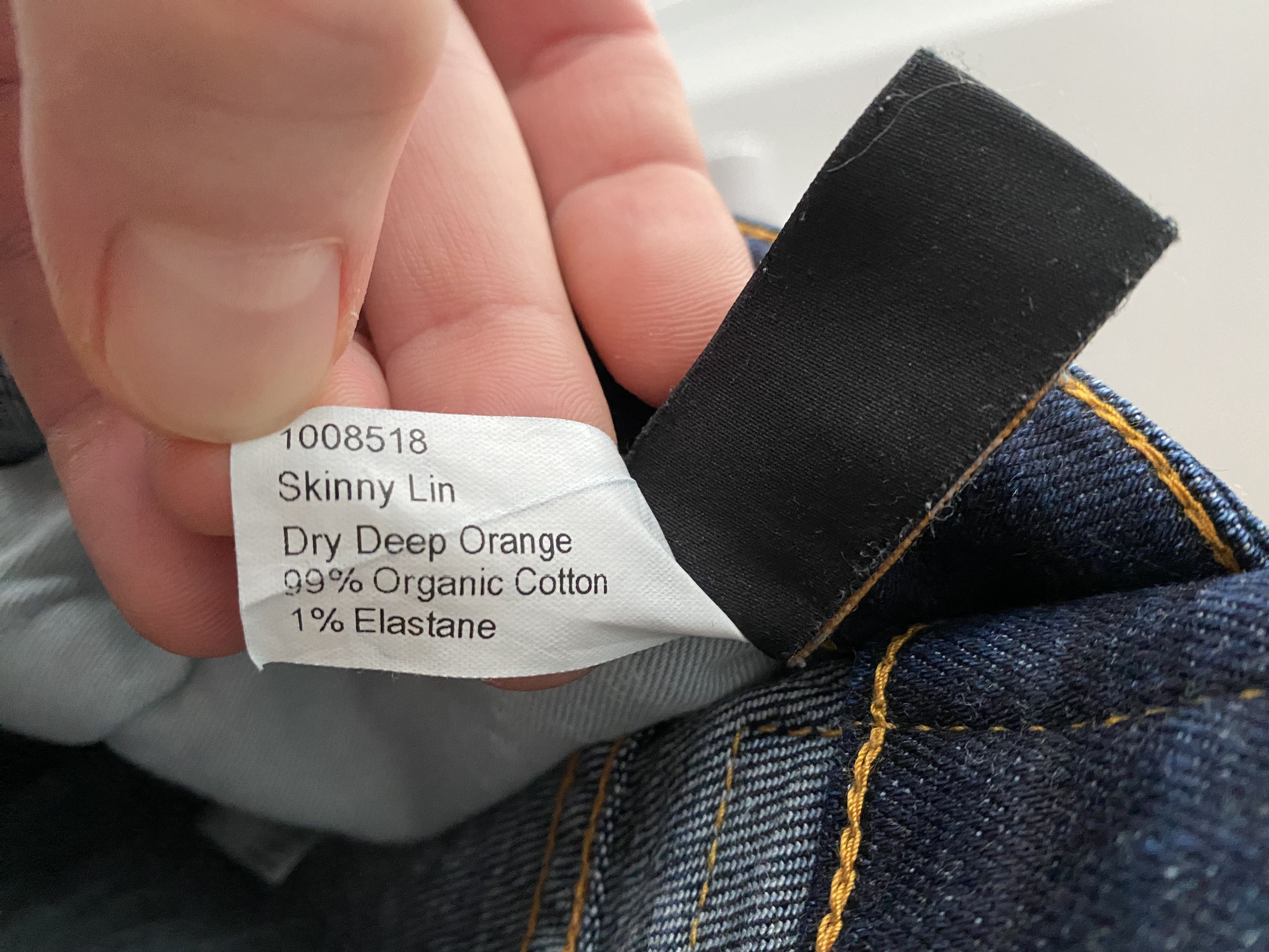 Denime × Nudie Jeans Nudie Jeans skinny Lin dry deep orange denim jeans s W32 L32 Size US 32 / EU 48 - 7 Thumbnail