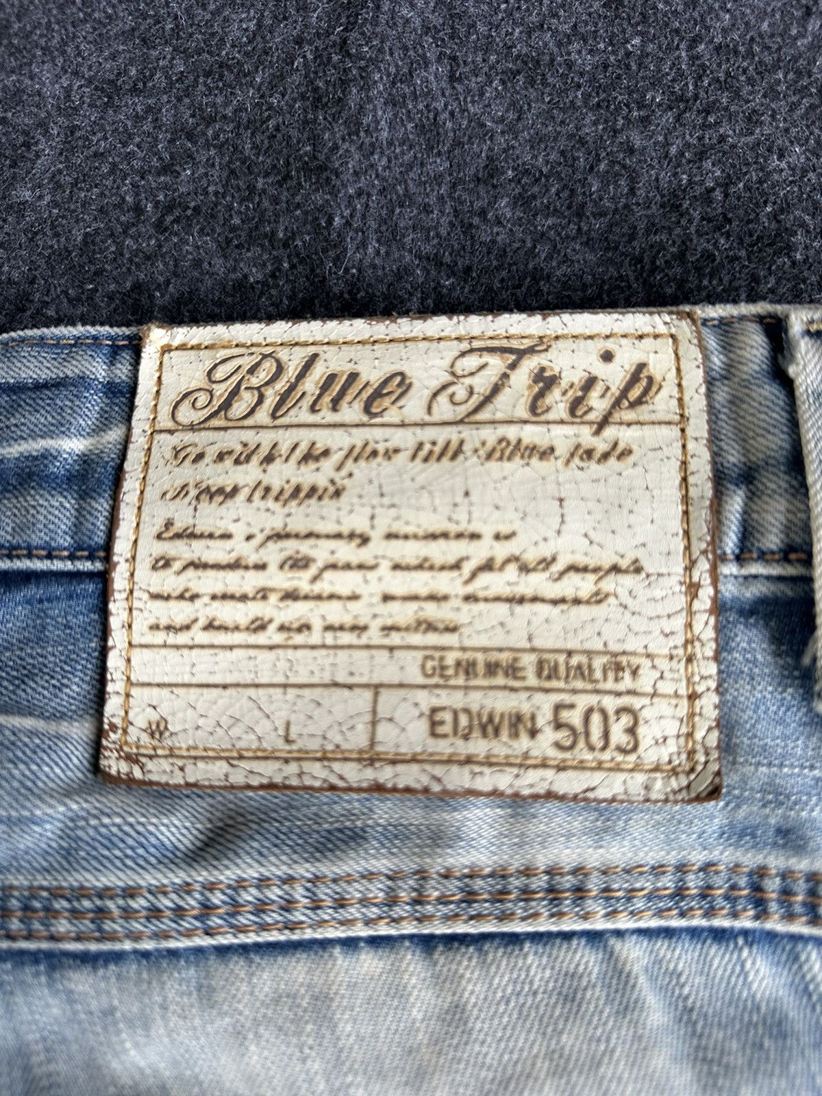 Edwin Vintage Edwin Blue Trip Nice Washed Made In Japan 32x32 D277 Size US 32 / EU 48 - 8 Thumbnail