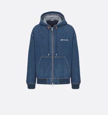 Dior o1w1db10725 Christian Dior Tag Hooded Jacket in Blue Size US S / EU 44-46 / 1 - 1 Thumbnail