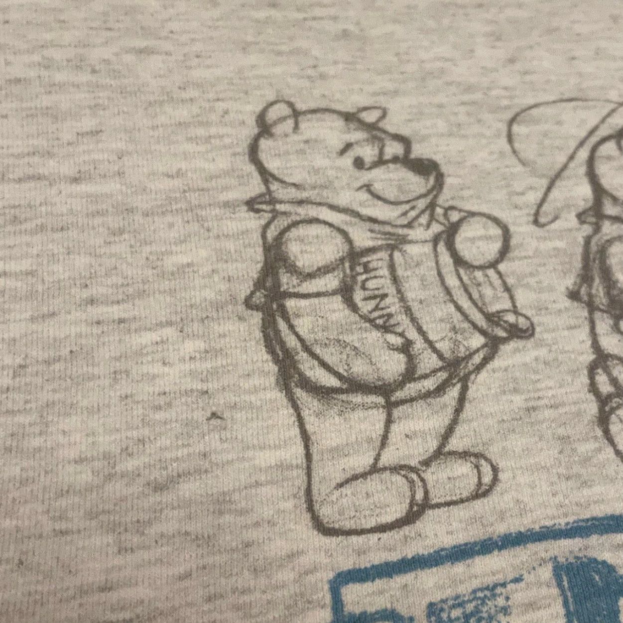 Disney VINTAGE Disney Winnie The Pooh Cartoon Mickey Inc VTG Shirt Mens M Gray 90s Cartoon Disney Man Shirt Size US M / EU 48-50 / 2 - 3 Thumbnail