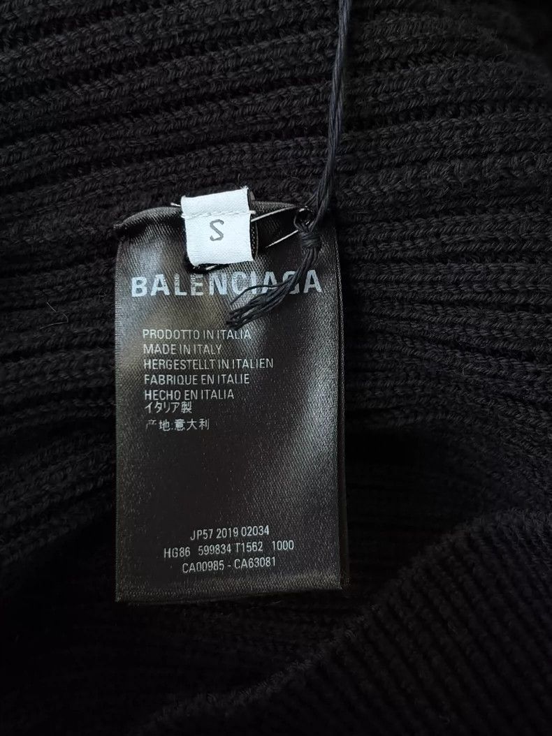 Balenciaga Balenciaga Black Knit sweater 2503-Nextarrow Size US S / EU 44-46 / 1 - 8 Thumbnail